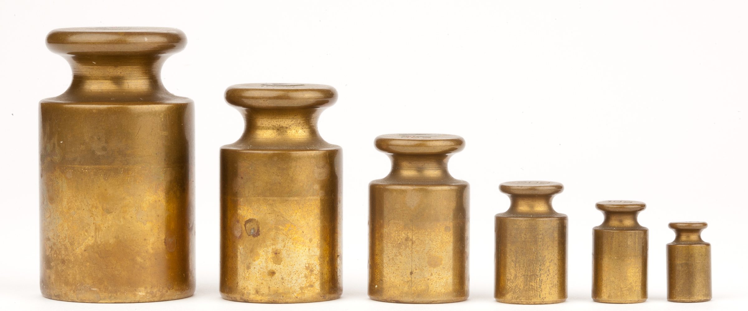 Row of weights