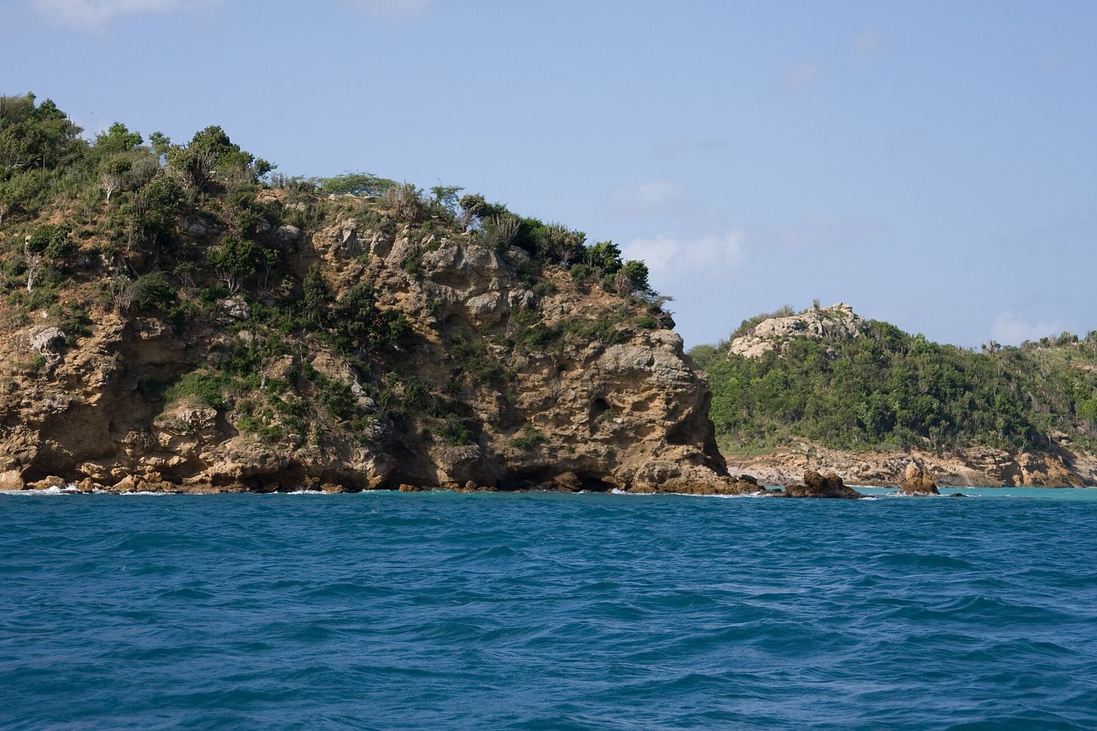 Typical rocky shoreline, Antigua (near St