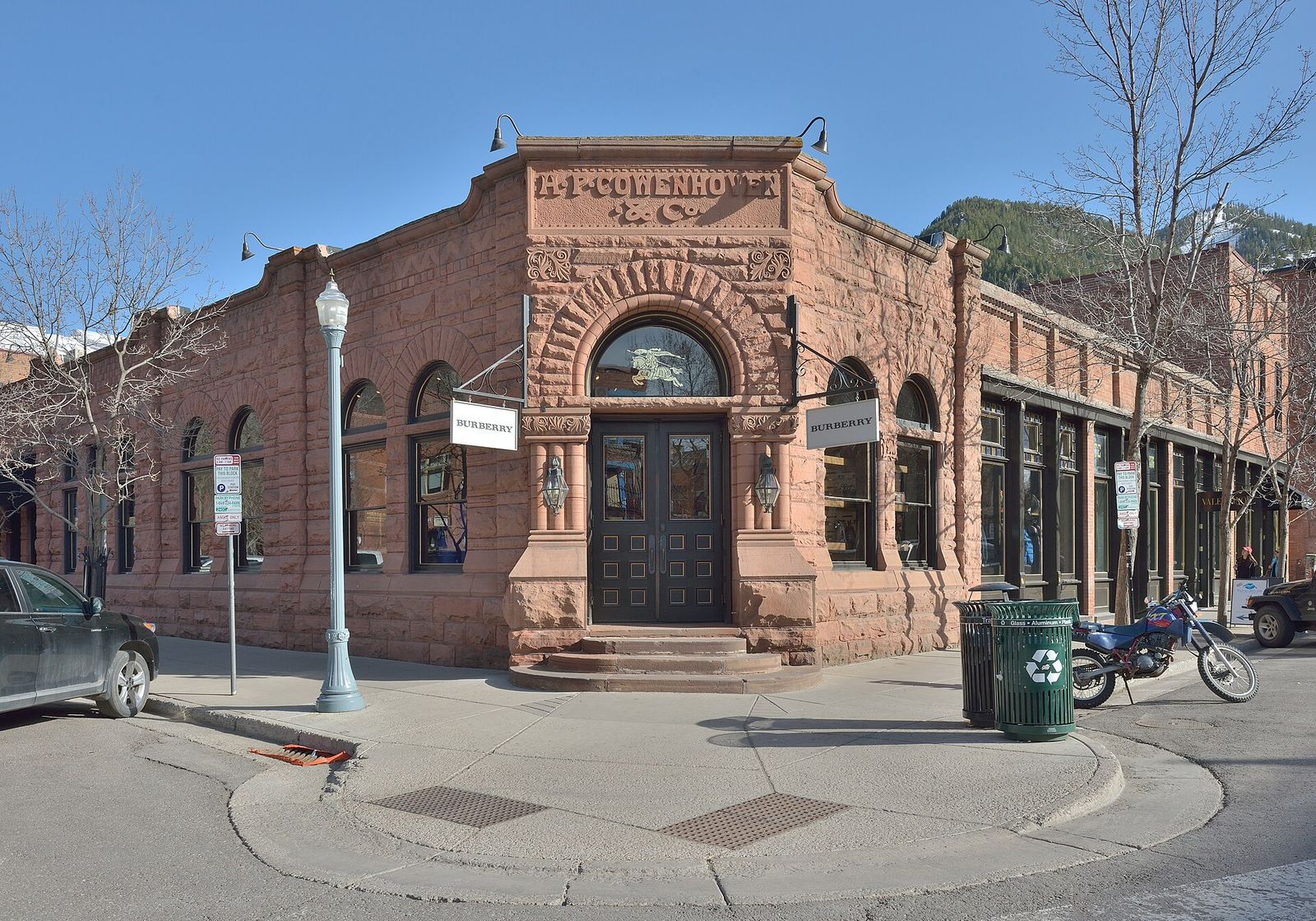 Cowenhoven/Ute City Banque building on south Galena street in Aspen