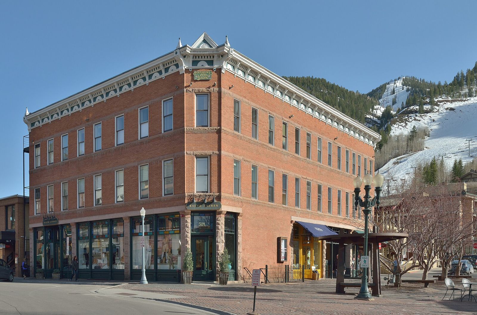 Independence AD 1889 building on south Galena street in Aspen