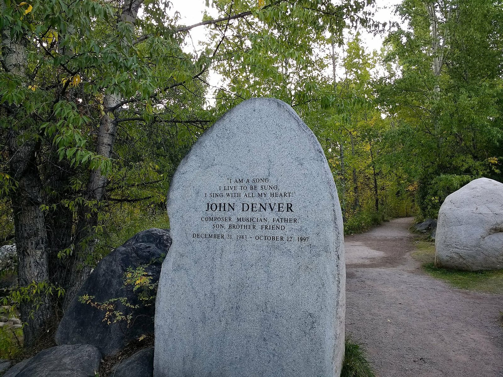 The John Denver Sanctuary in Rio Grande Park, Aspen, Colorado