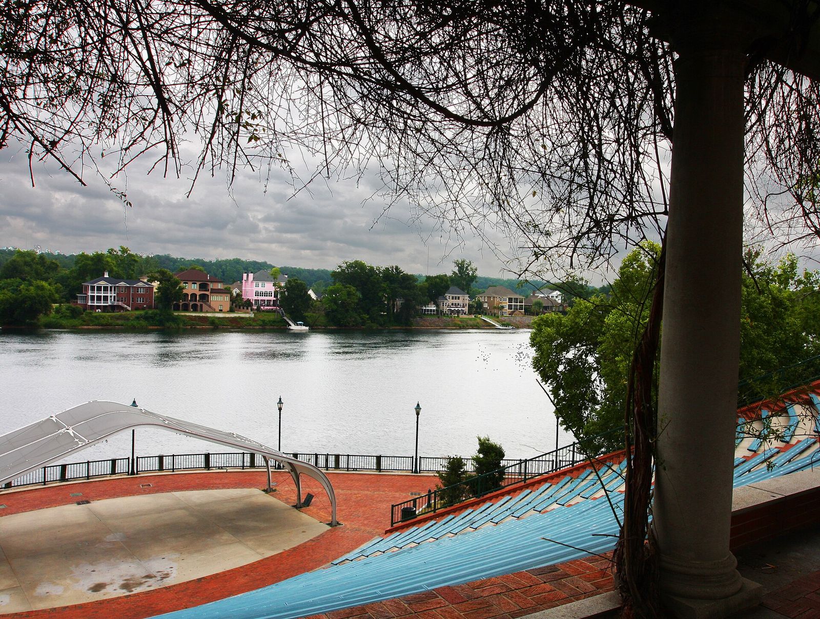 This is the The Jessye Norman Amphitheater, which is located along the riverwalk in Augusta, Georgia