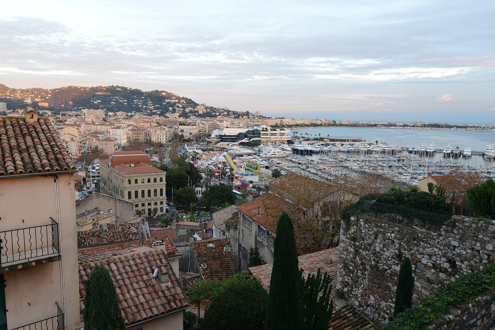 Le Suquet is the old quarter of Cannes, probably best known to tourists as the climbing, winding cobbled lane lined with