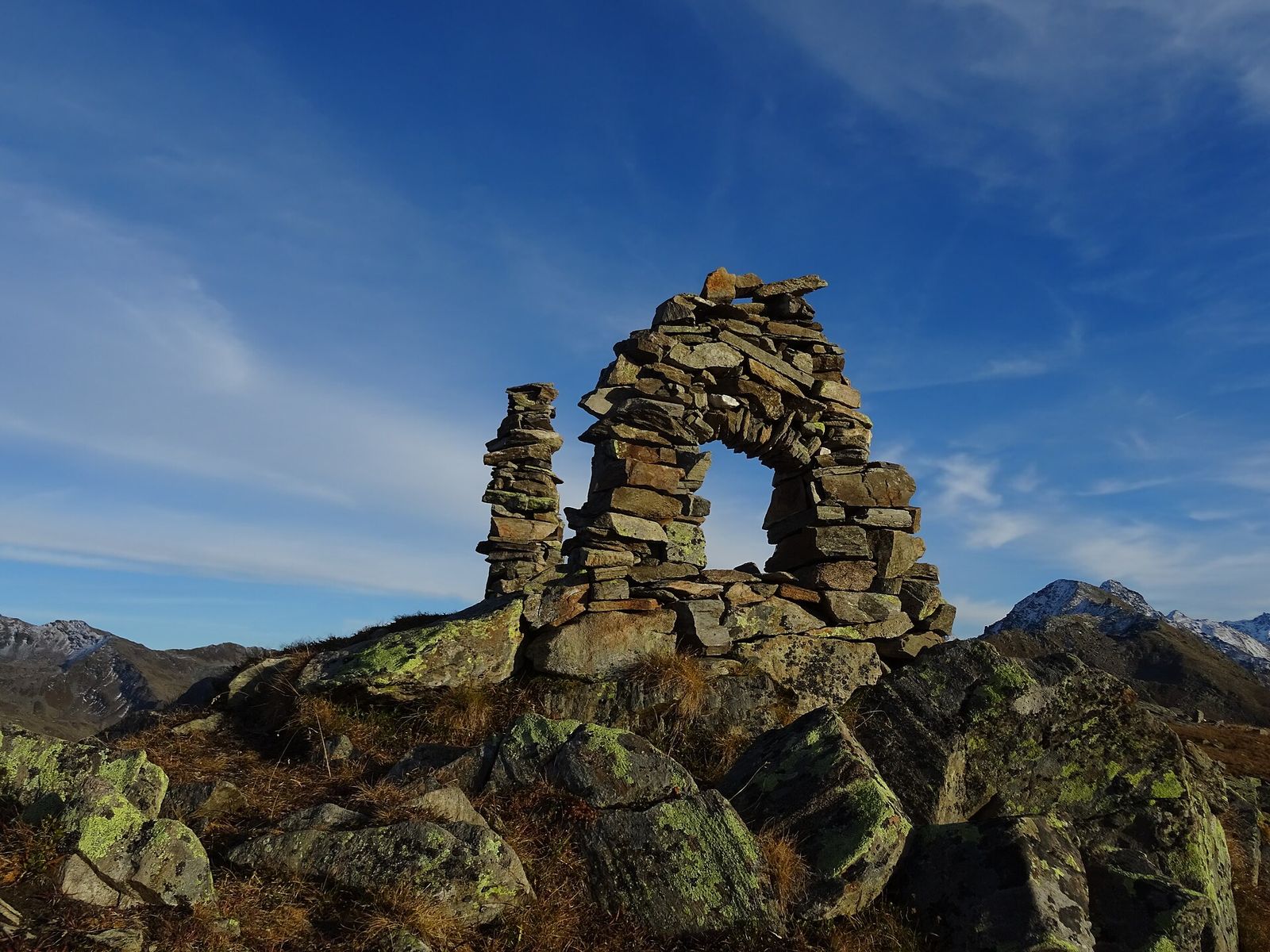 Cairn on Büelenhorn (Davos, Grison, Switzerland)