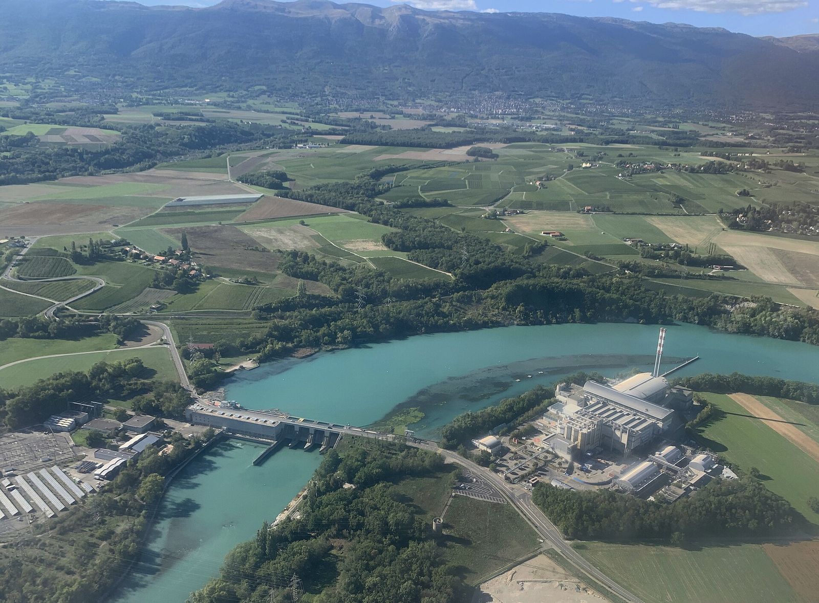 Aerial photographs of the canton of Geneva
