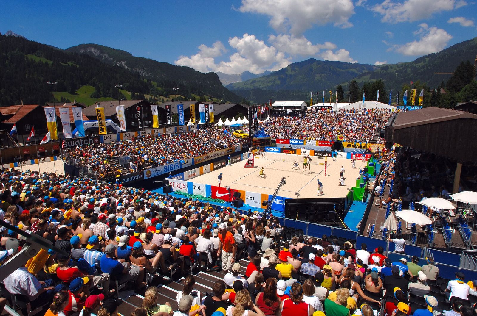 Beachvolleyball Tournament in Gstaad