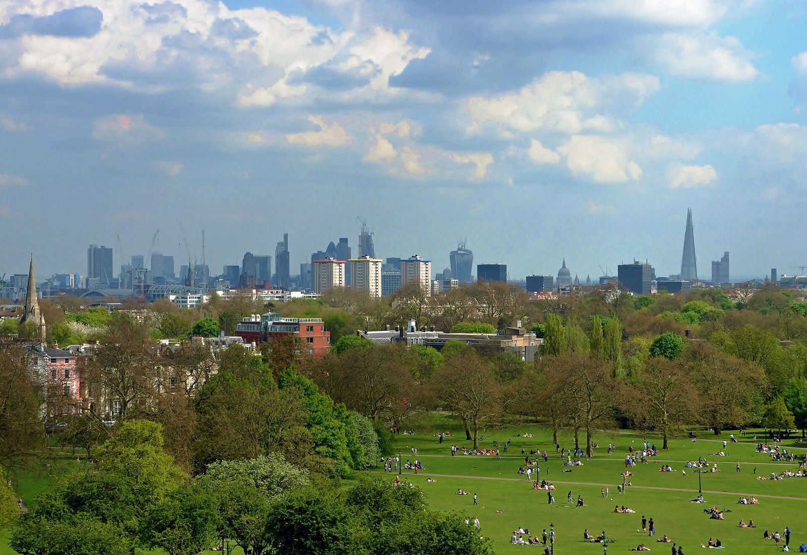 Primrose Hill, at 256ft (78m), offers some of the best views of the city, London