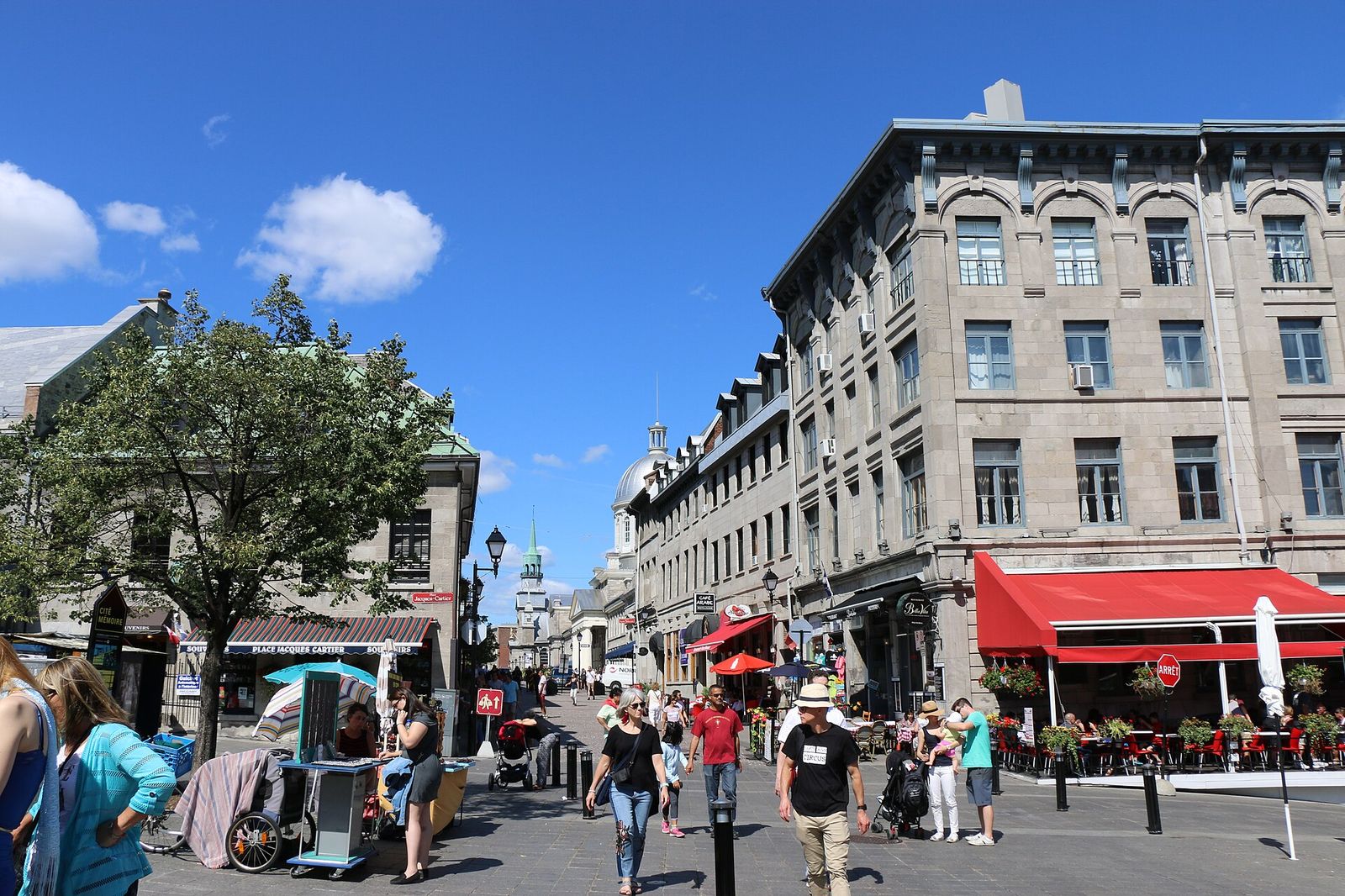 A view of St Paul street, Montreal