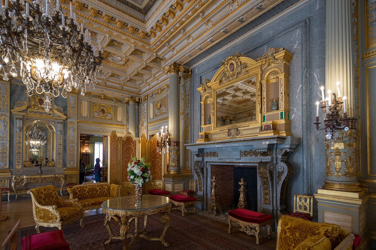 Interior photographs of the Breakers— Vanderbilt mansion in Newport Rhode Island