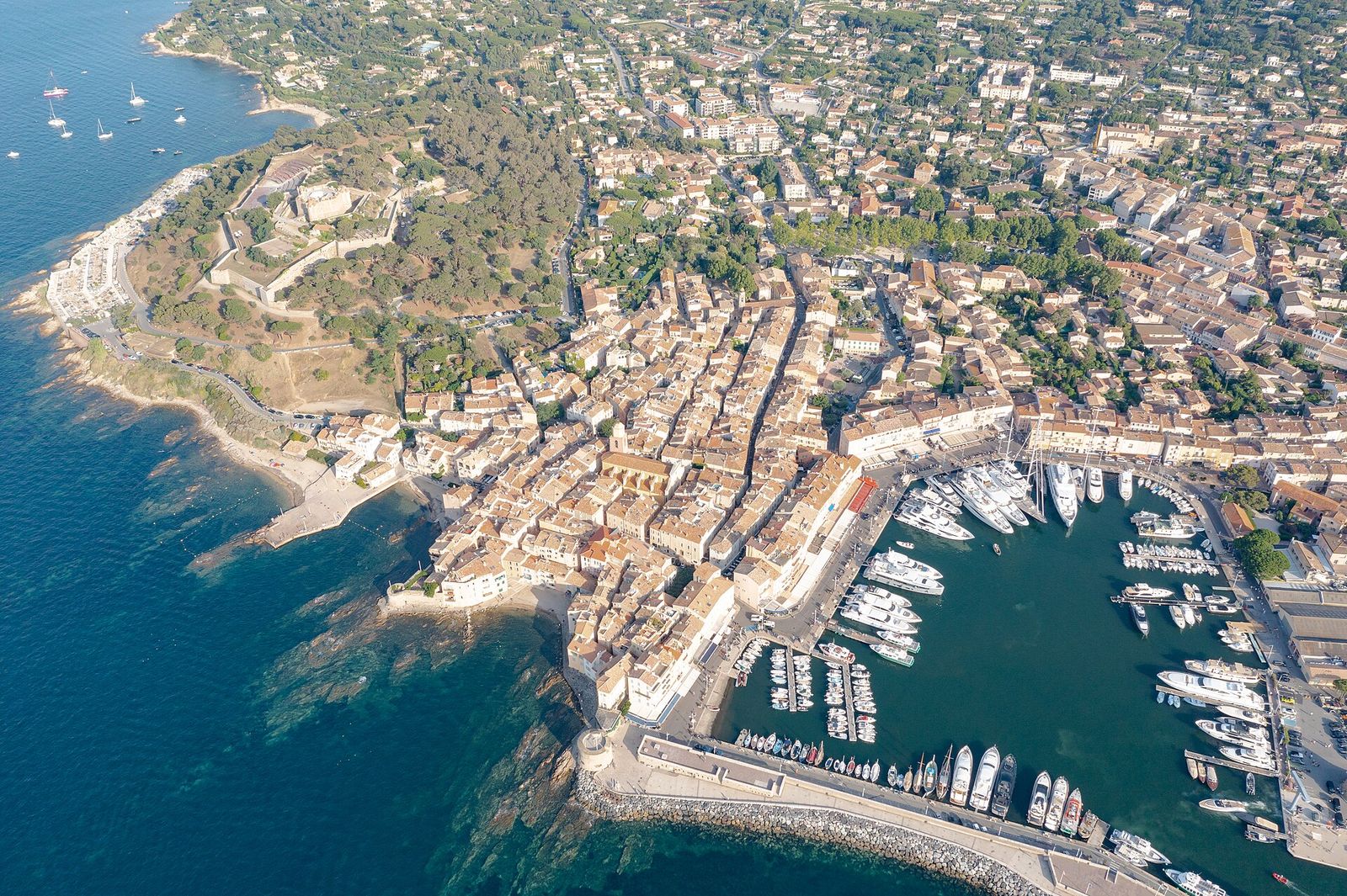 Aerial photographs of Saint-Tropez