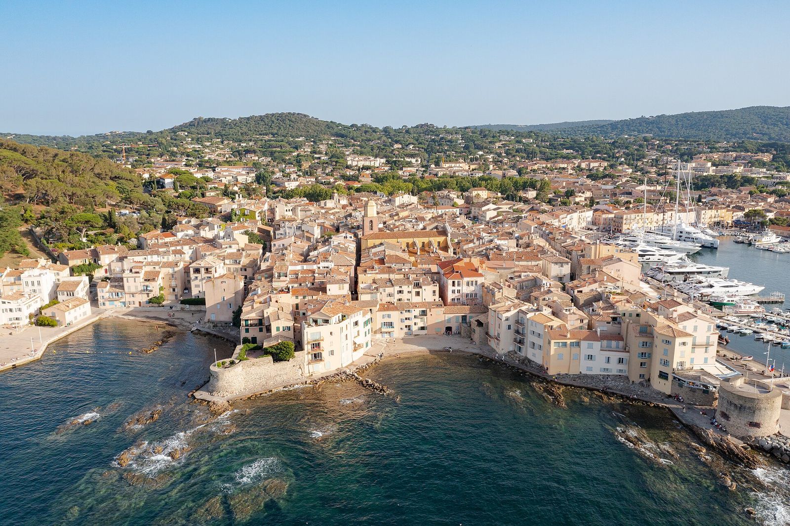 Aerial photographs of Saint-Tropez