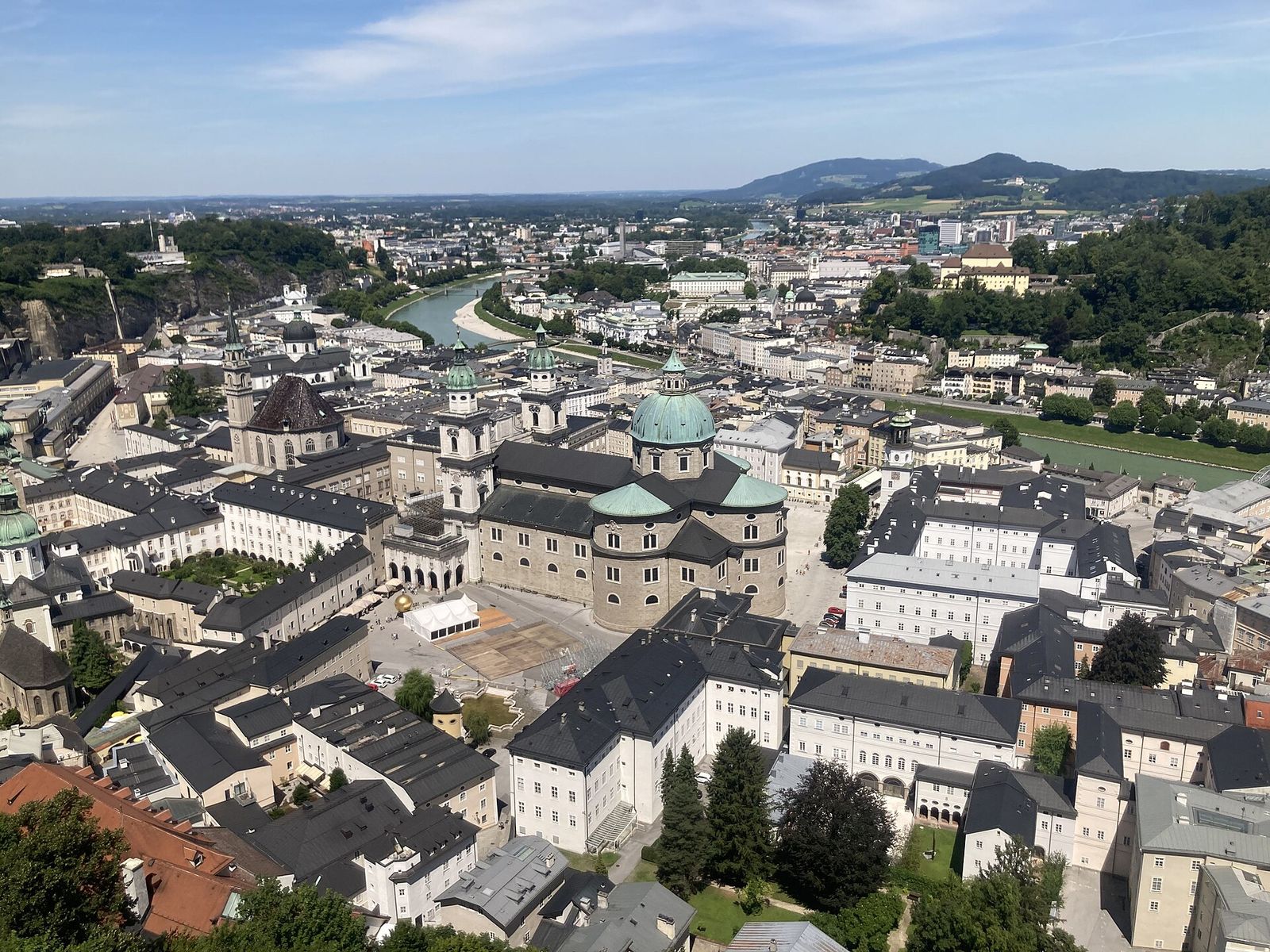 View of Salzburg from Fortress Hohensalzburg