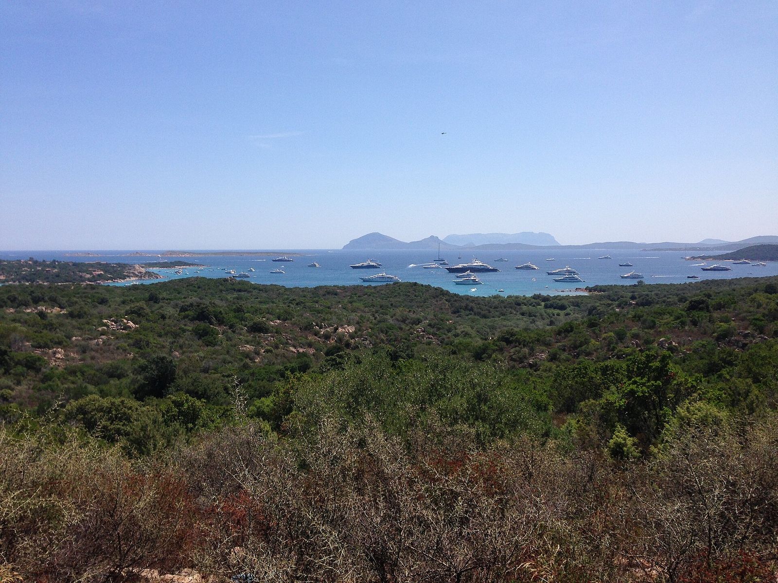 Panoramic view of Costa Smeralda
