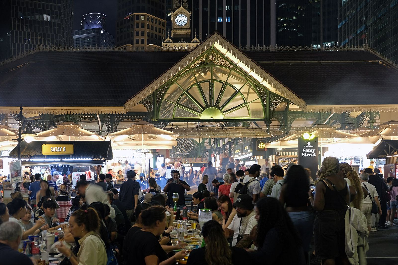 Satay Street, Lau Pa Sat, Singapore’s largest open-air Satay Street