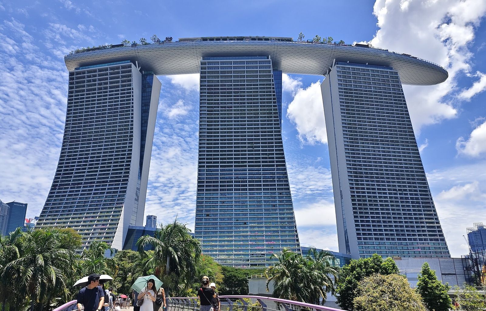 Photo of Marina Bay Sands taken from Gardens by the Bay on 03.09.2025, Singapore