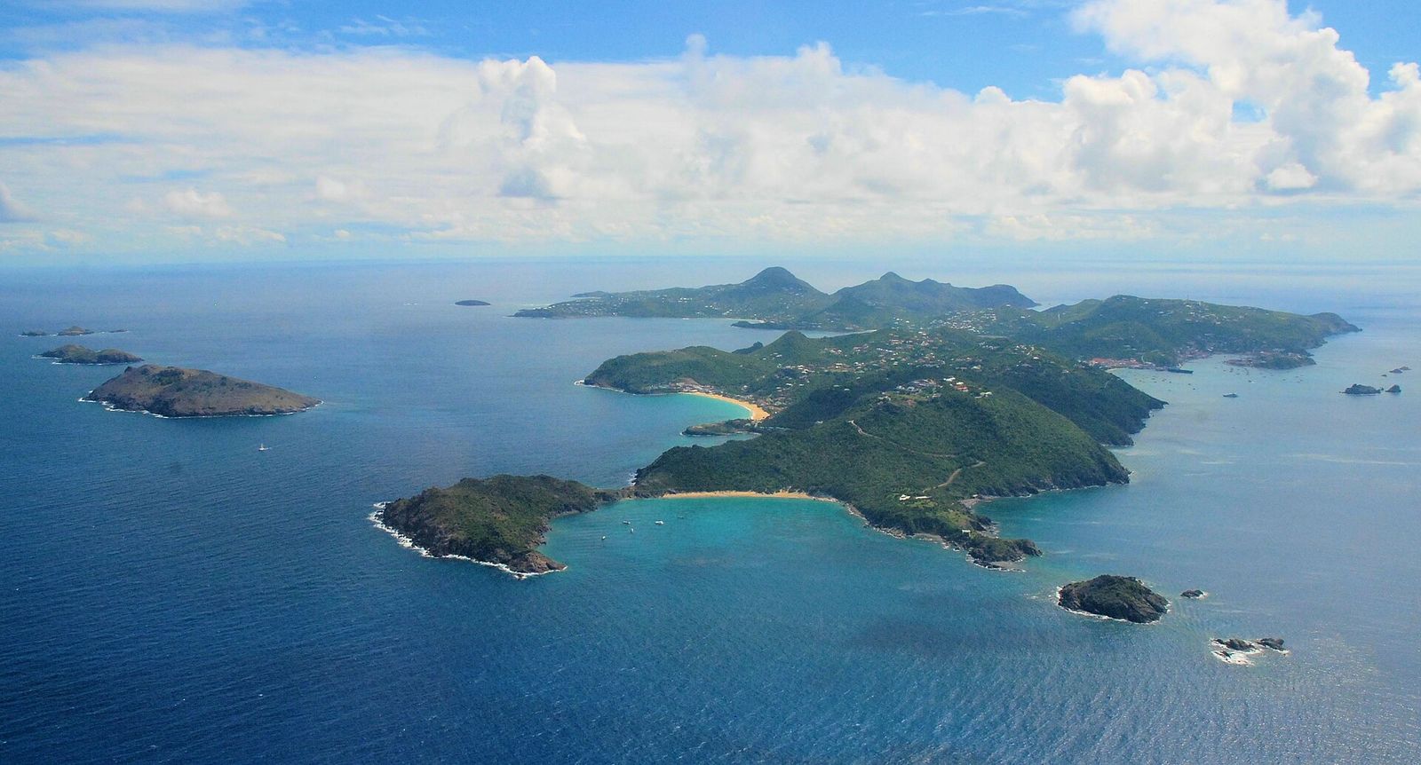 Aerial photographs of Saint-Barthélemy, St. Barts