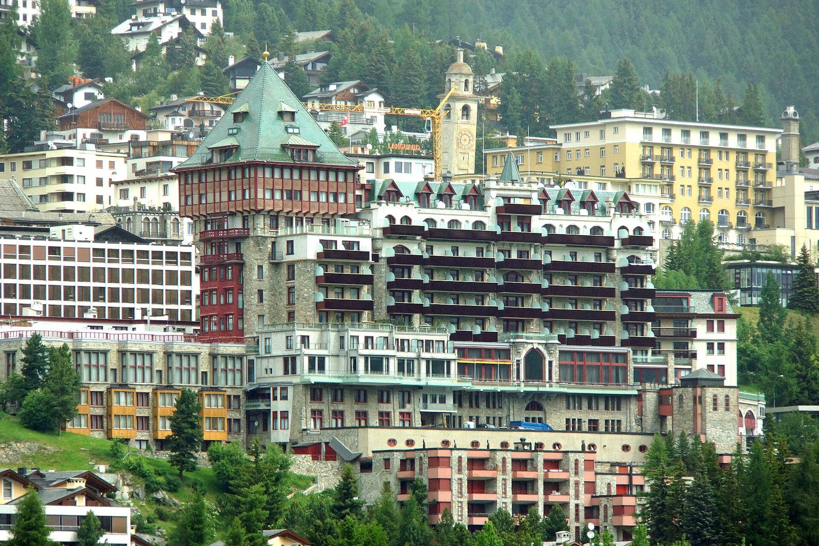 St. Moritz is a resort town and hosted the Winter Olympics in 1928 and 1948. It is a popular destination of the upper class