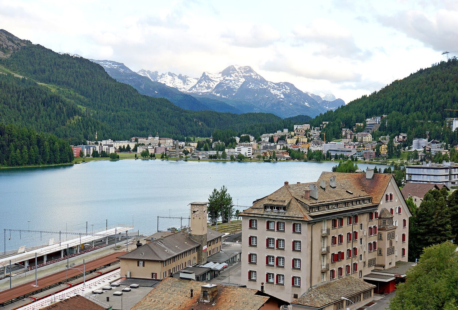 A view of the area around St, St. Moritz