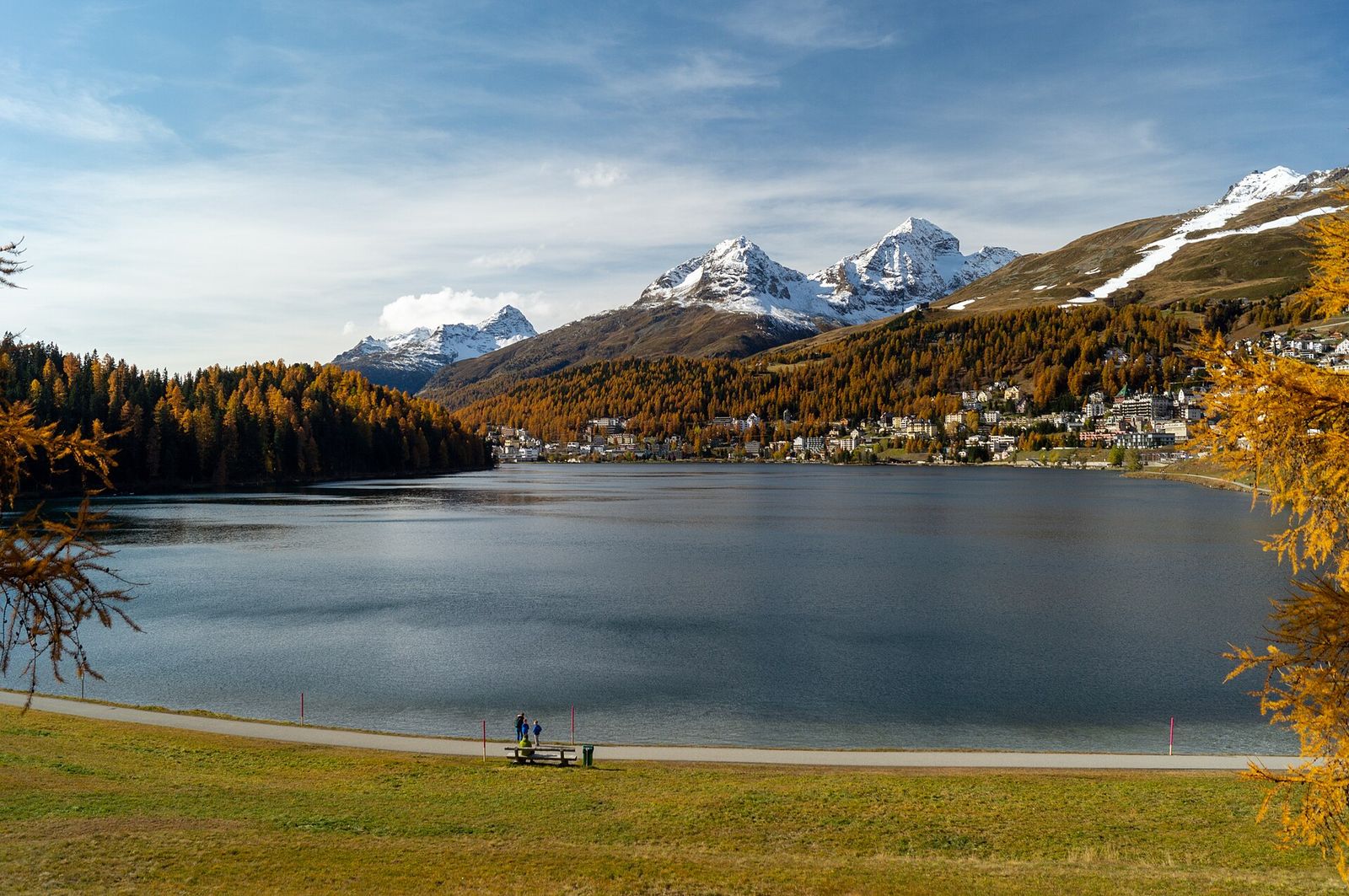 View of Lake St, St. Moritz