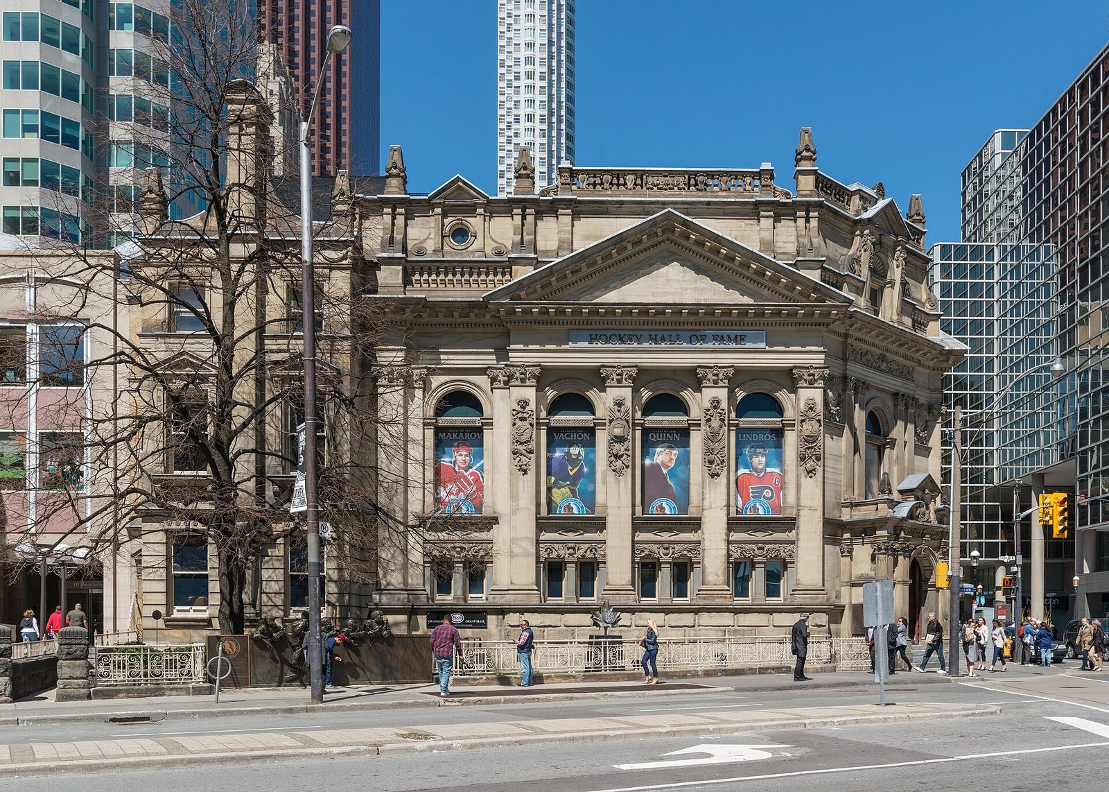 A south view of the Hockey Hall of Fame building, Toronto