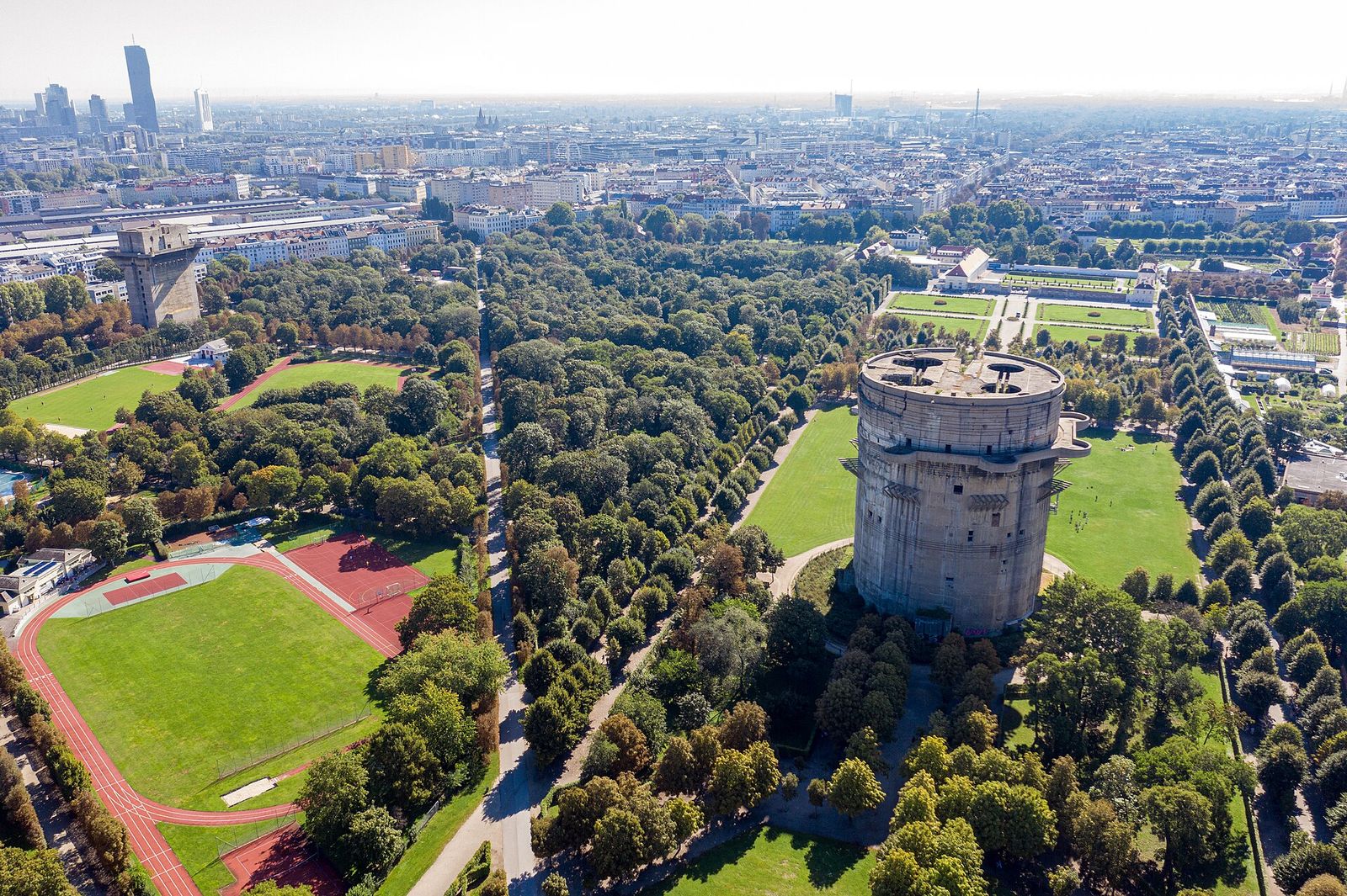 Aerial photographs of Vienna