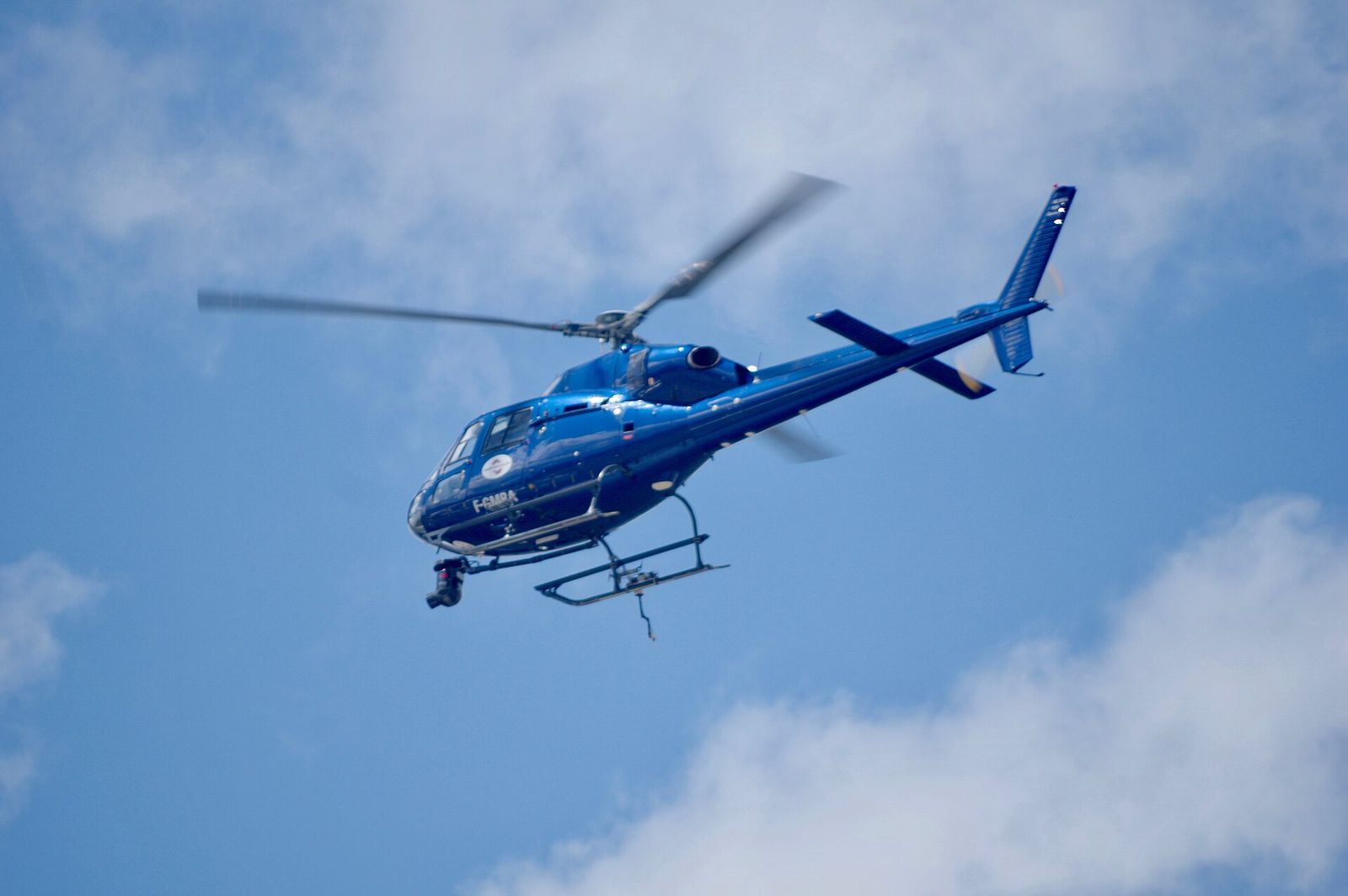 This helicopter takes most of the aerial video of the race Le Mans 24 Hours 2019 - Around the Track, 24 Hours of Le Mans