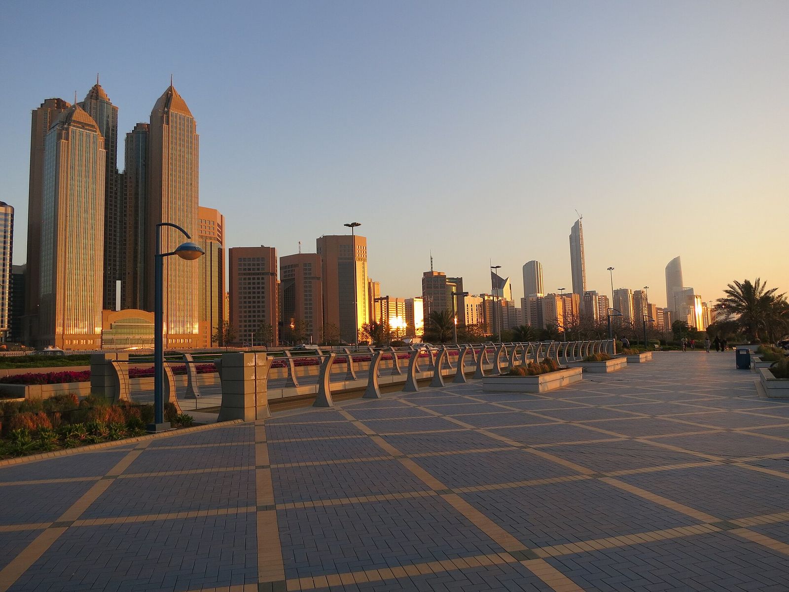 Abu Dhabi skyline at sunset, Abu Dhabi Finance Week