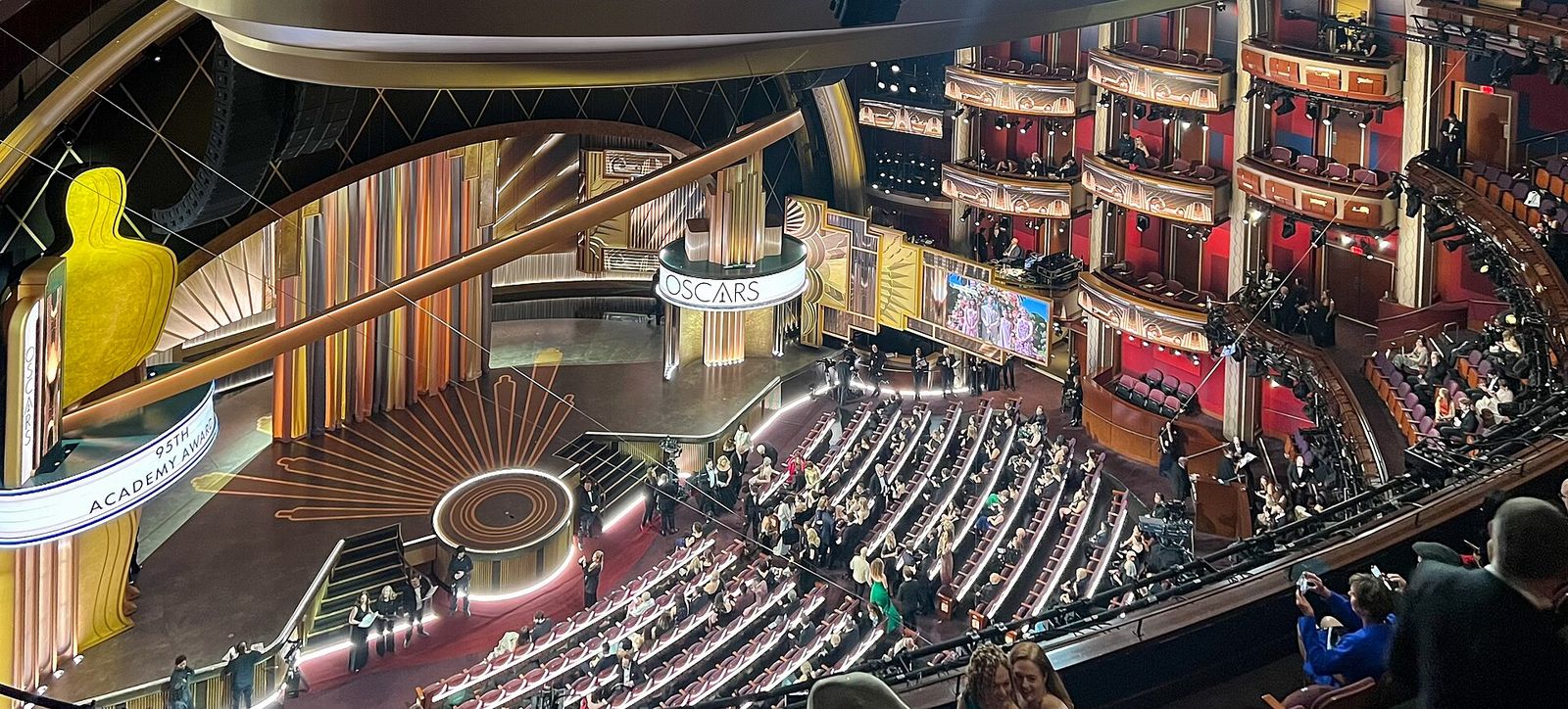 Dolby Theatre from Mezzanine 3, before Oscars95 function, Los Angeles, USA, Academy Awards