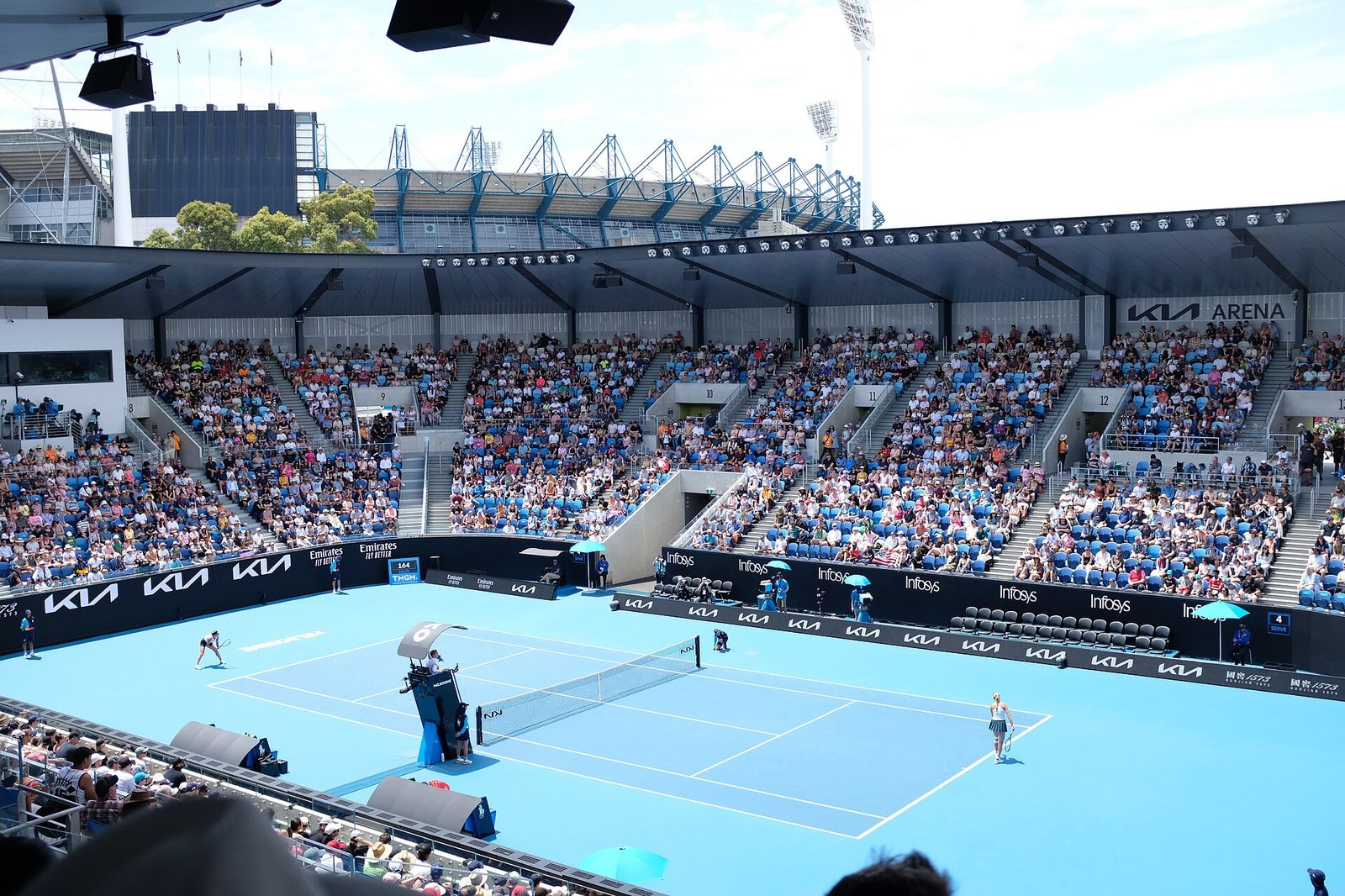 The new Show Court Arena also known as Kia Arena at Melbourne Park during Australian Open 2023