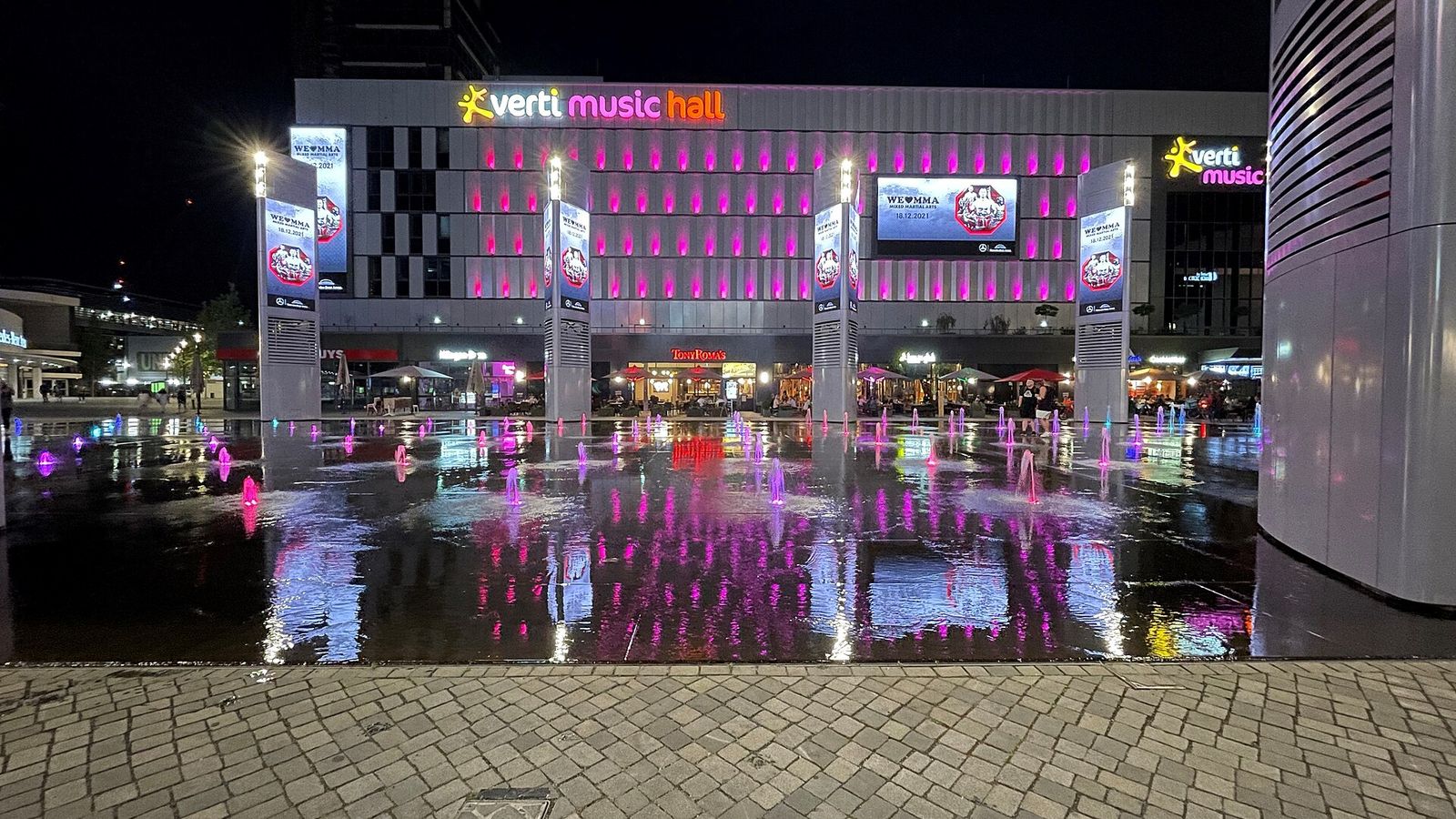Verti Music Hall by night, Berlin International Film Festival
