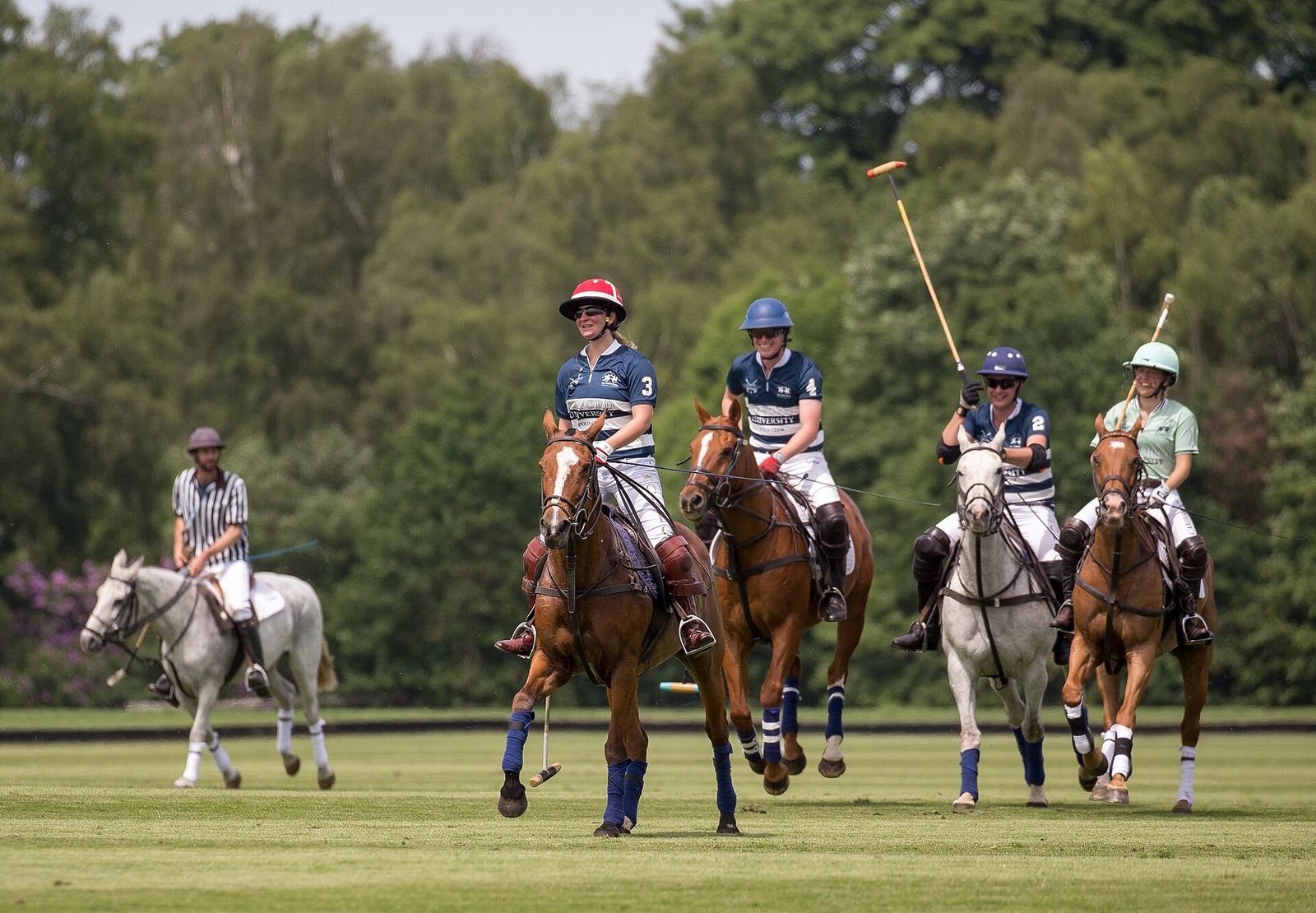3/4 of the OUPC winning Varsity Team in 2019 at Guards Polo Club - 1, Cartier Queen's Cup