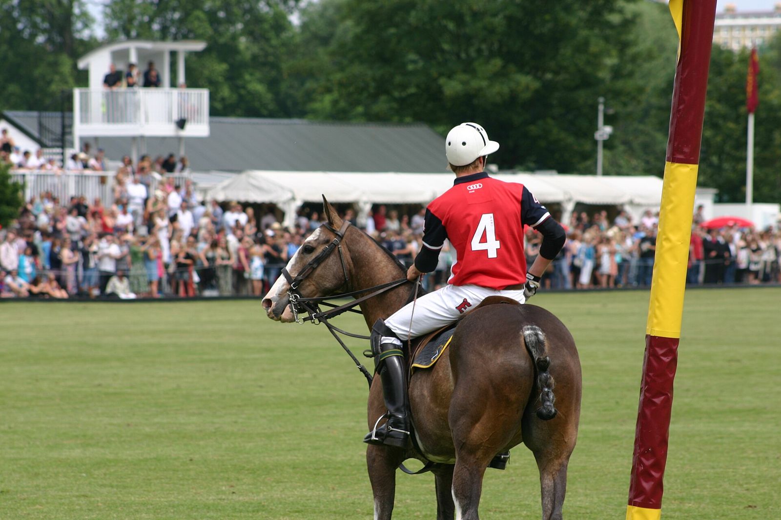 England Back Eden Ormerod at the Toast New Zealand international Match at Ham Polo Club, Cartier Queen's Cup