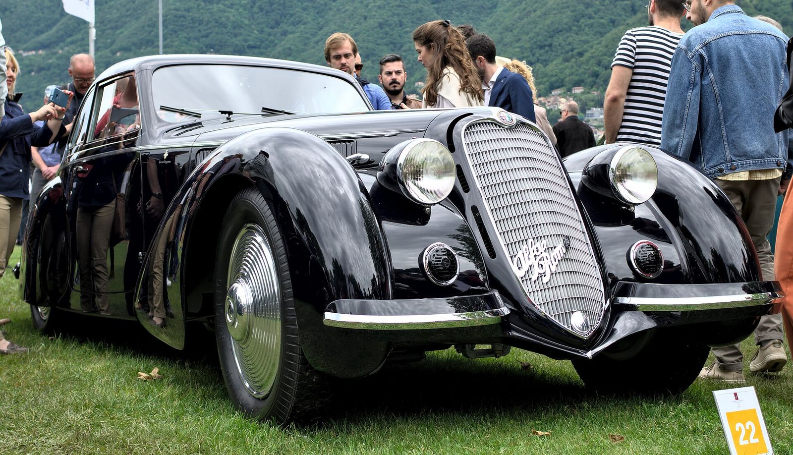 Alfa Romeo 2900B, the winner of the 2019 Coppa d'Oro and Trofeo BMW Group at Concorso d'Eleganza Villa d'Este