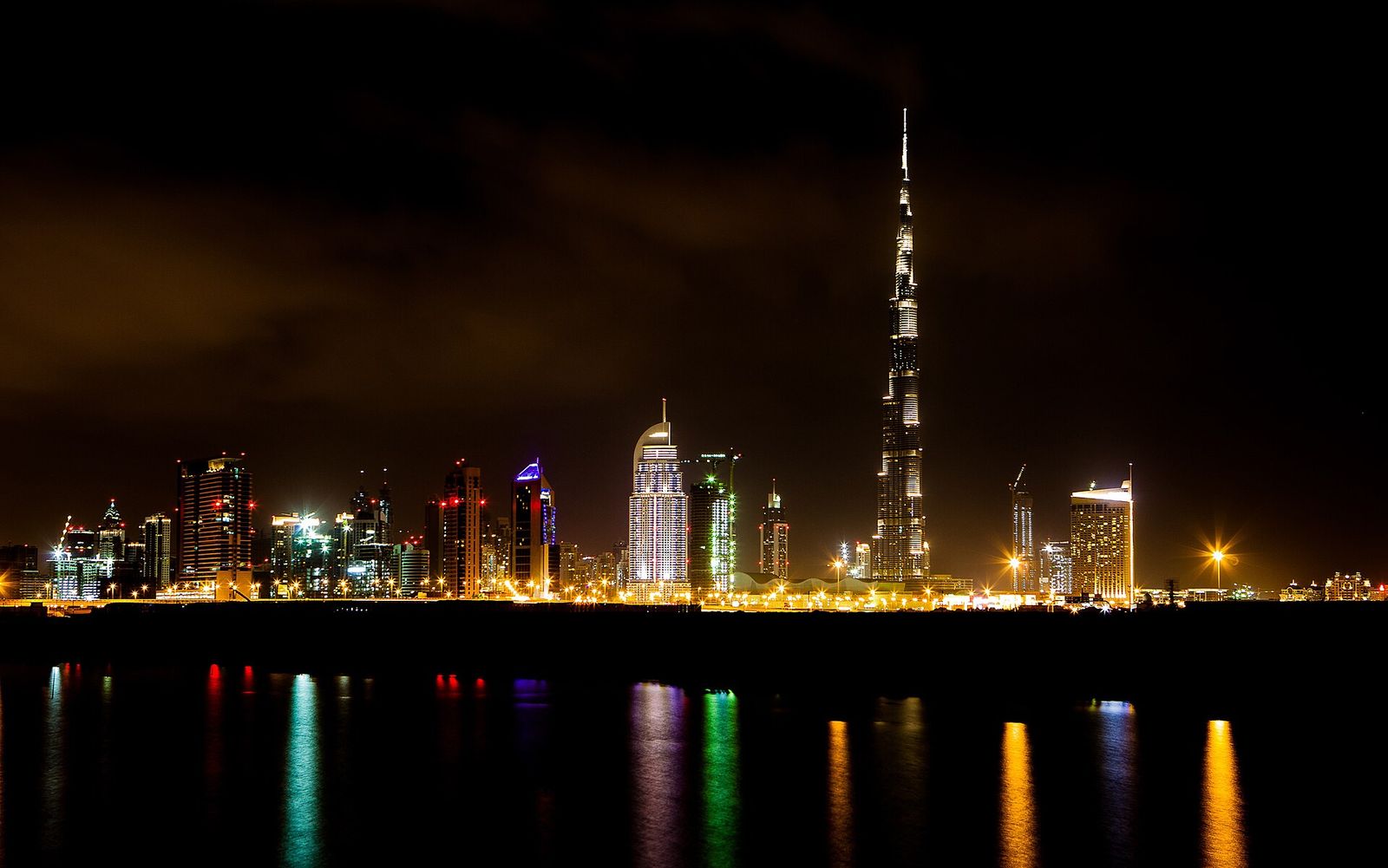 Dubai skyscrapers at night, Dubai Watch Week