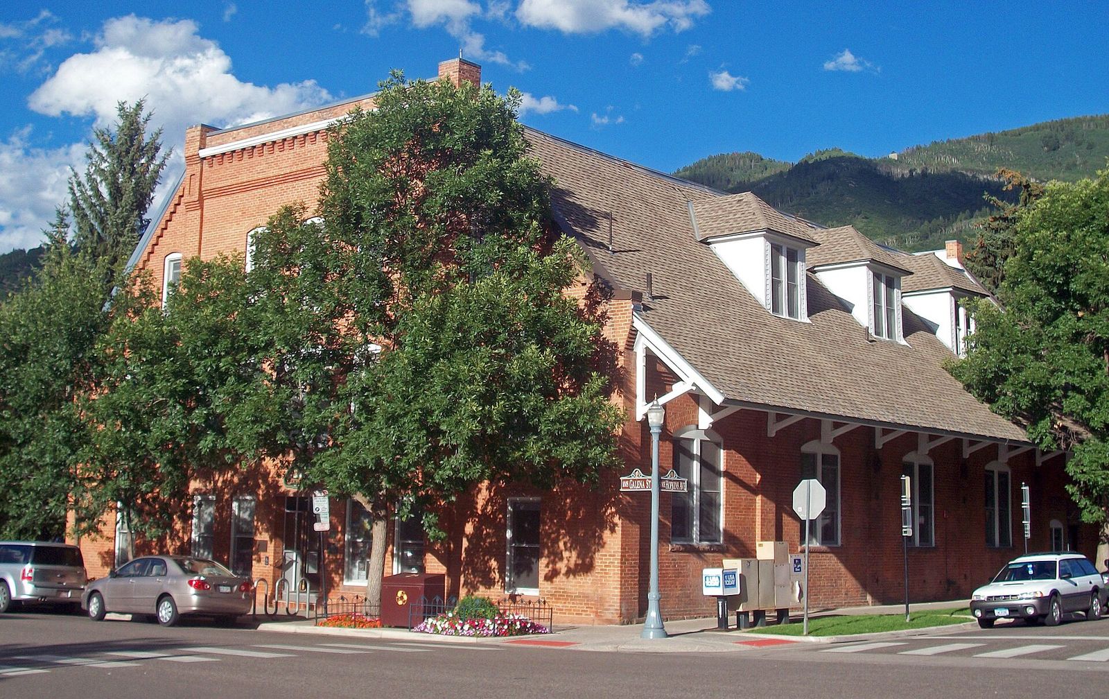 Former Armory Hall in Aspen, CO, USA, now used as city hall, Food & Wine Classic in Aspen