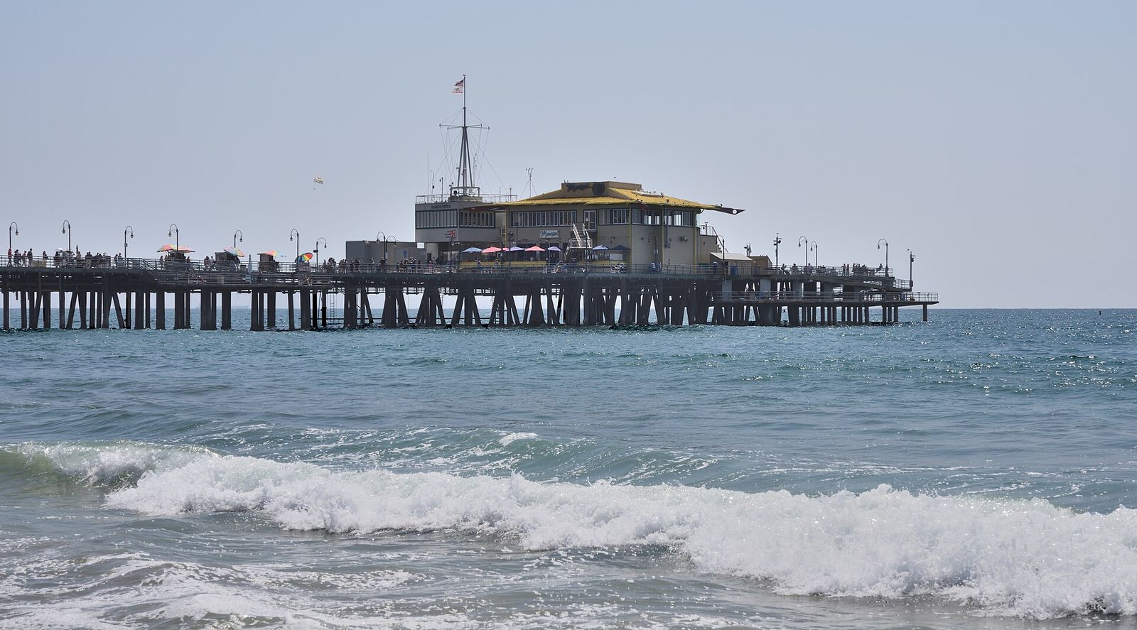 Santa Monica Pier as seen from Santa Monica State Beach, Santa Monica, California, USA, Frieze Los Angeles