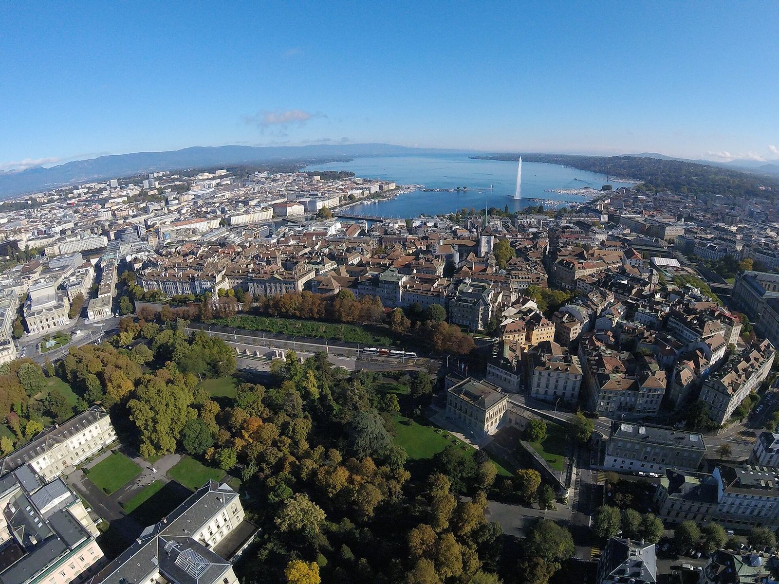 Geneva, aerial view, Geneva Watch and Jewelry Auction Weeks