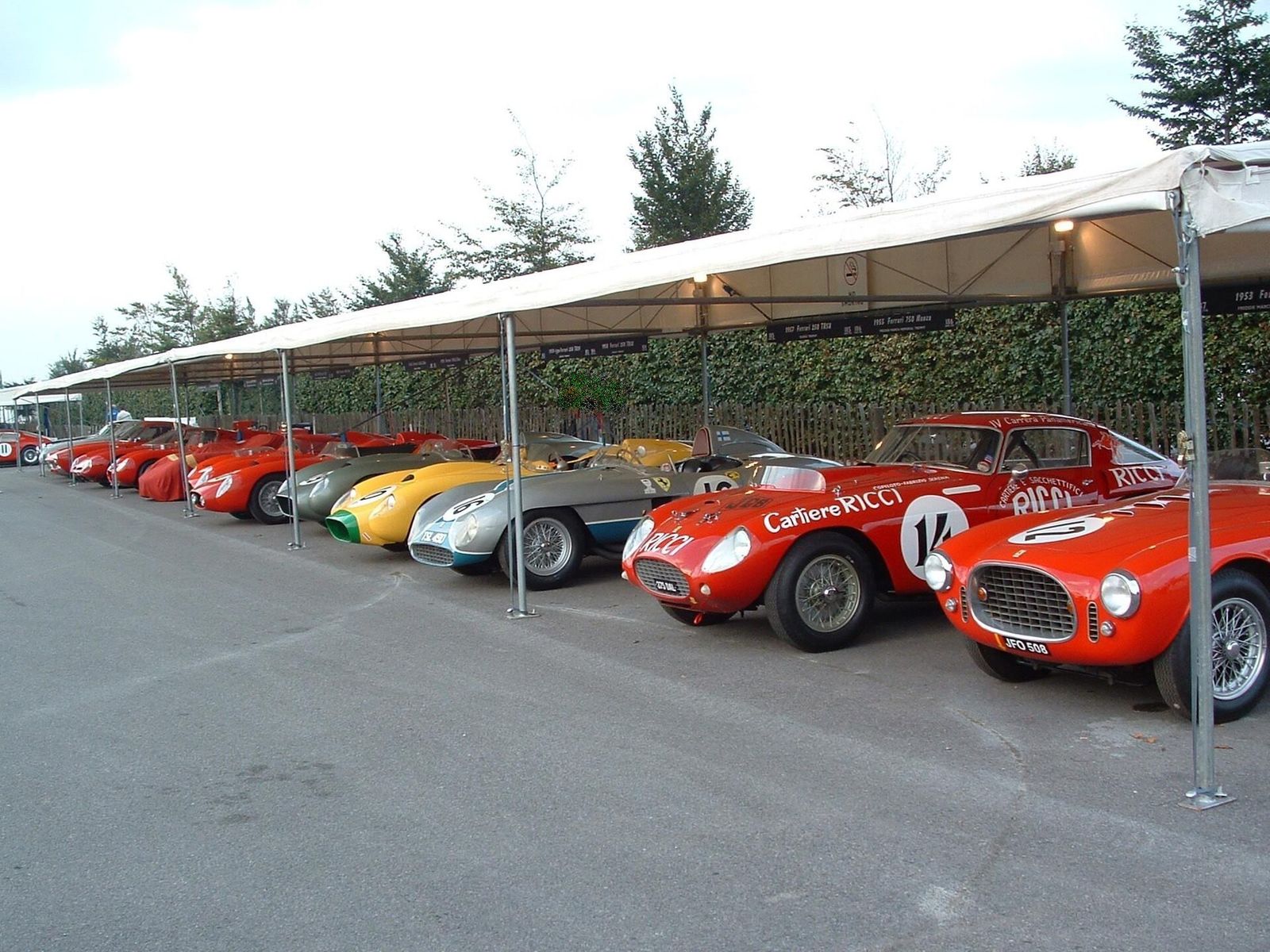 Ferrari paddock, 2004, Goodwood Revival