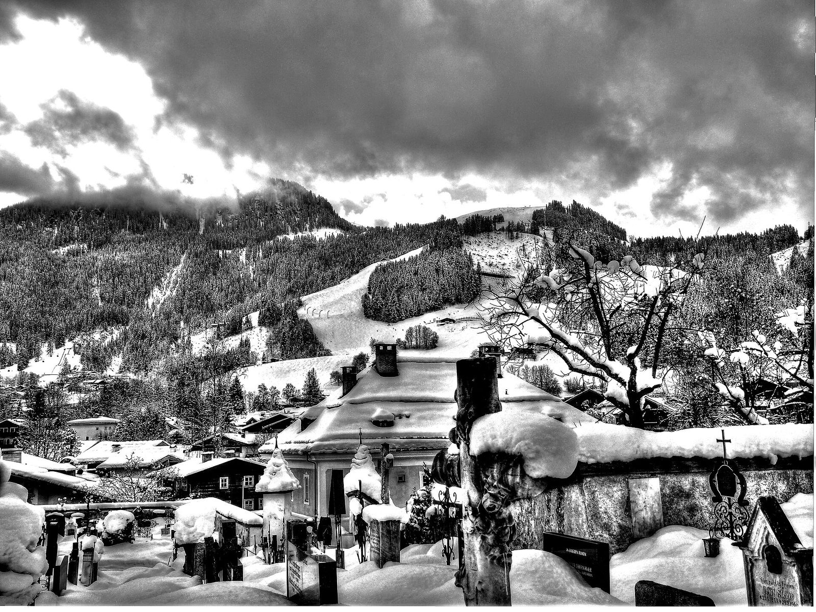 The Hahnenkamm is the venue for one of the most dangerous and difficult downhill ski race in the world, Hahnenkamm Races