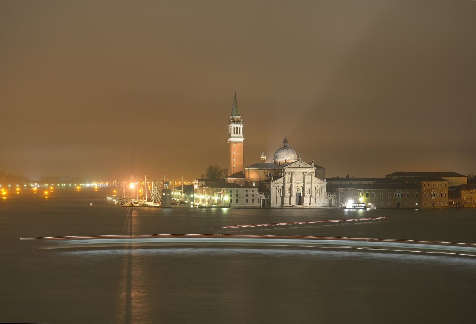 The Church of San Giorgio Maggiore in Venice at night, Homo Faber