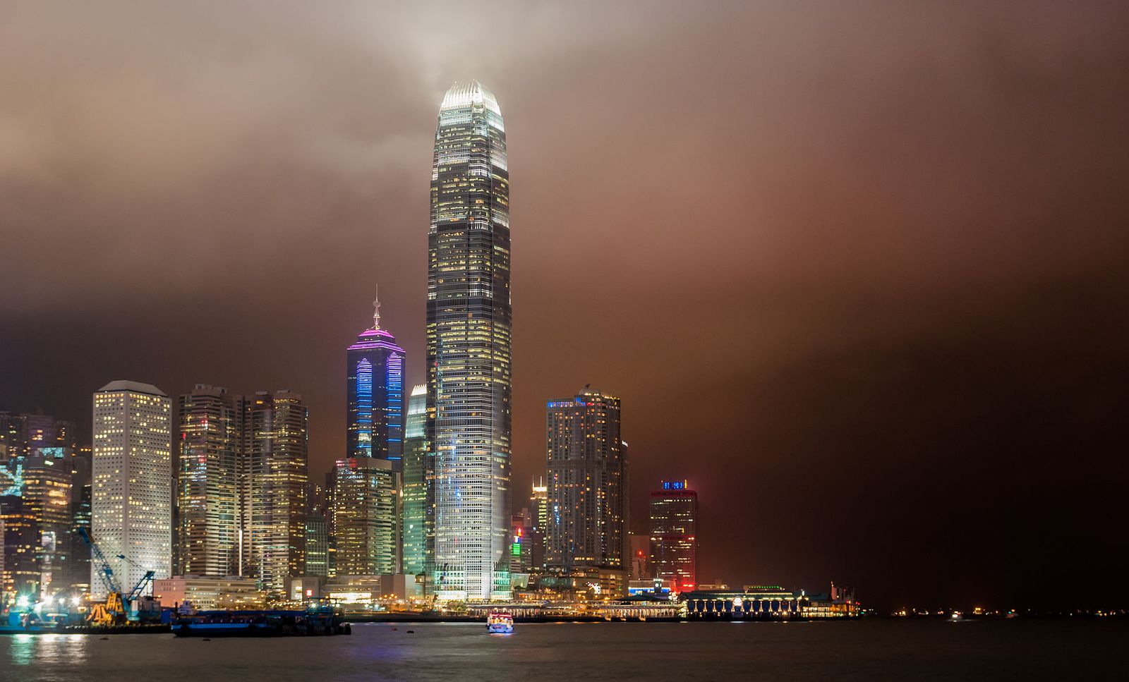 Victoria Harbour at night, Central, Hong Kong, Hong Kong Spring Auctions
