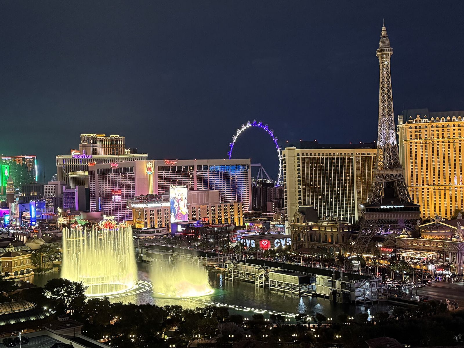 This is a photo of a view of the Las Vegas, NV strip in the United States of America, Las Vegas Grand Prix