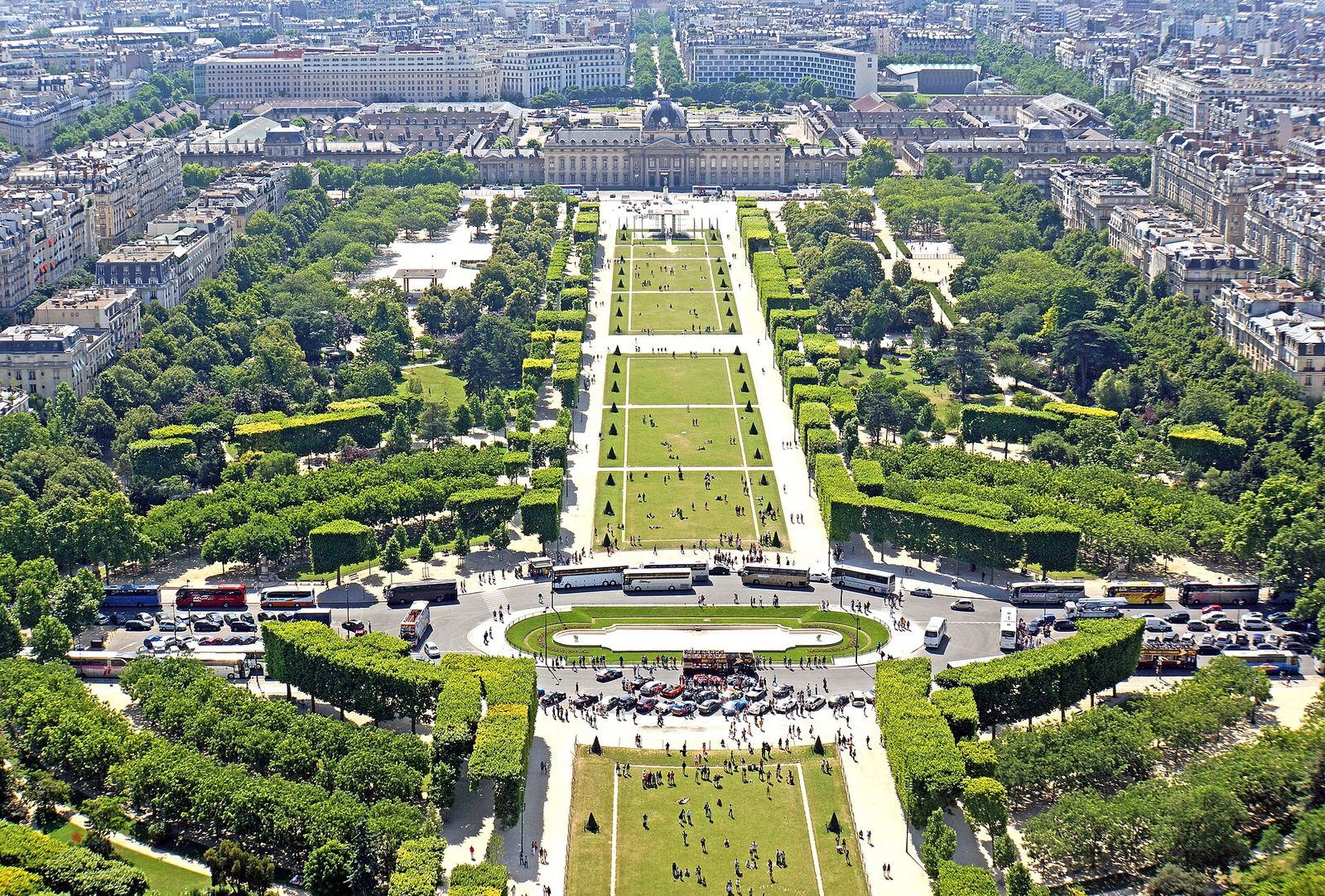 View from the second level of the Eiffel Tower, Longines Paris Eiffel Jumping