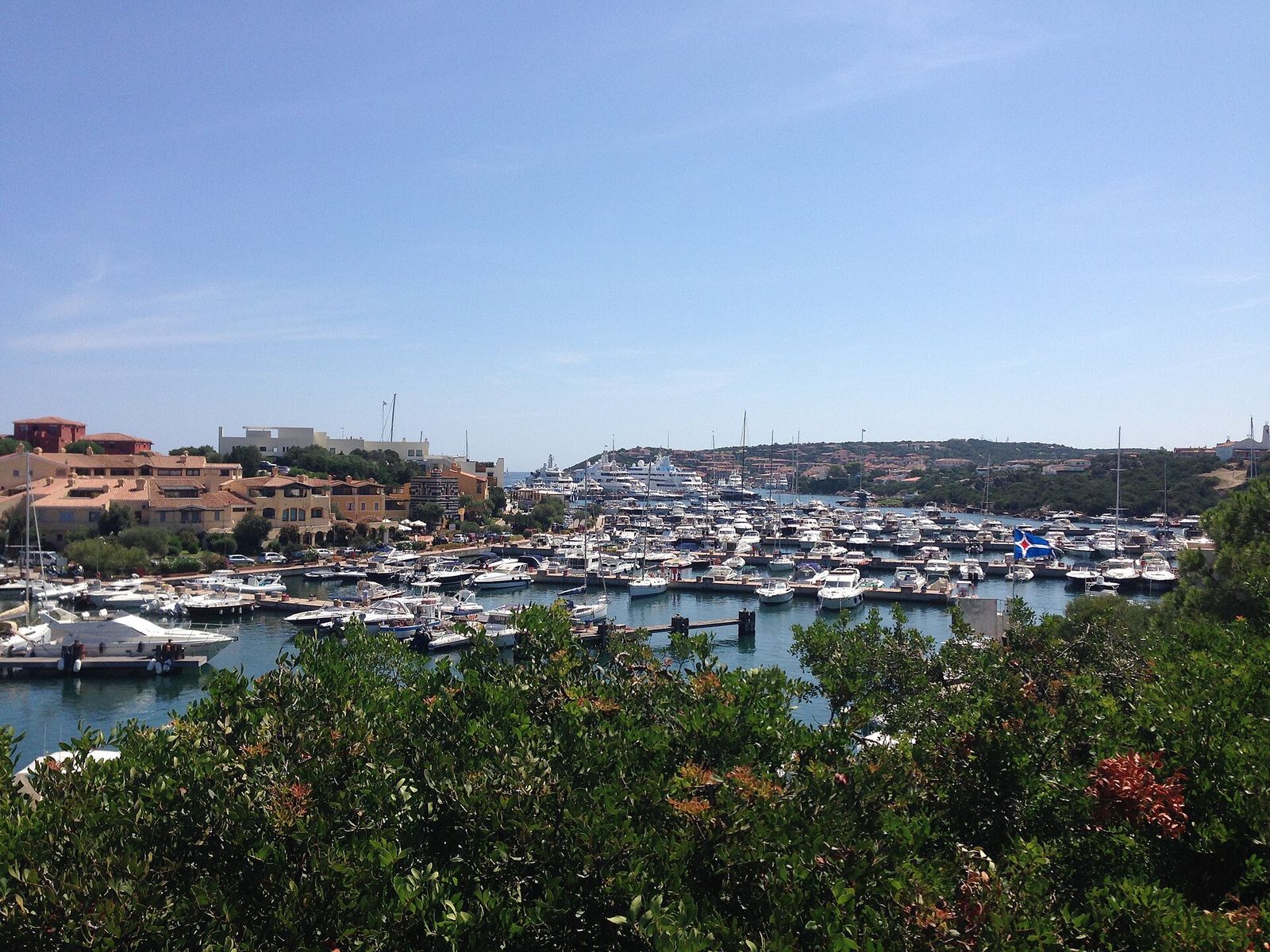 Panoramic view of Porto Cervo, Loro Piana Superyacht Regatta