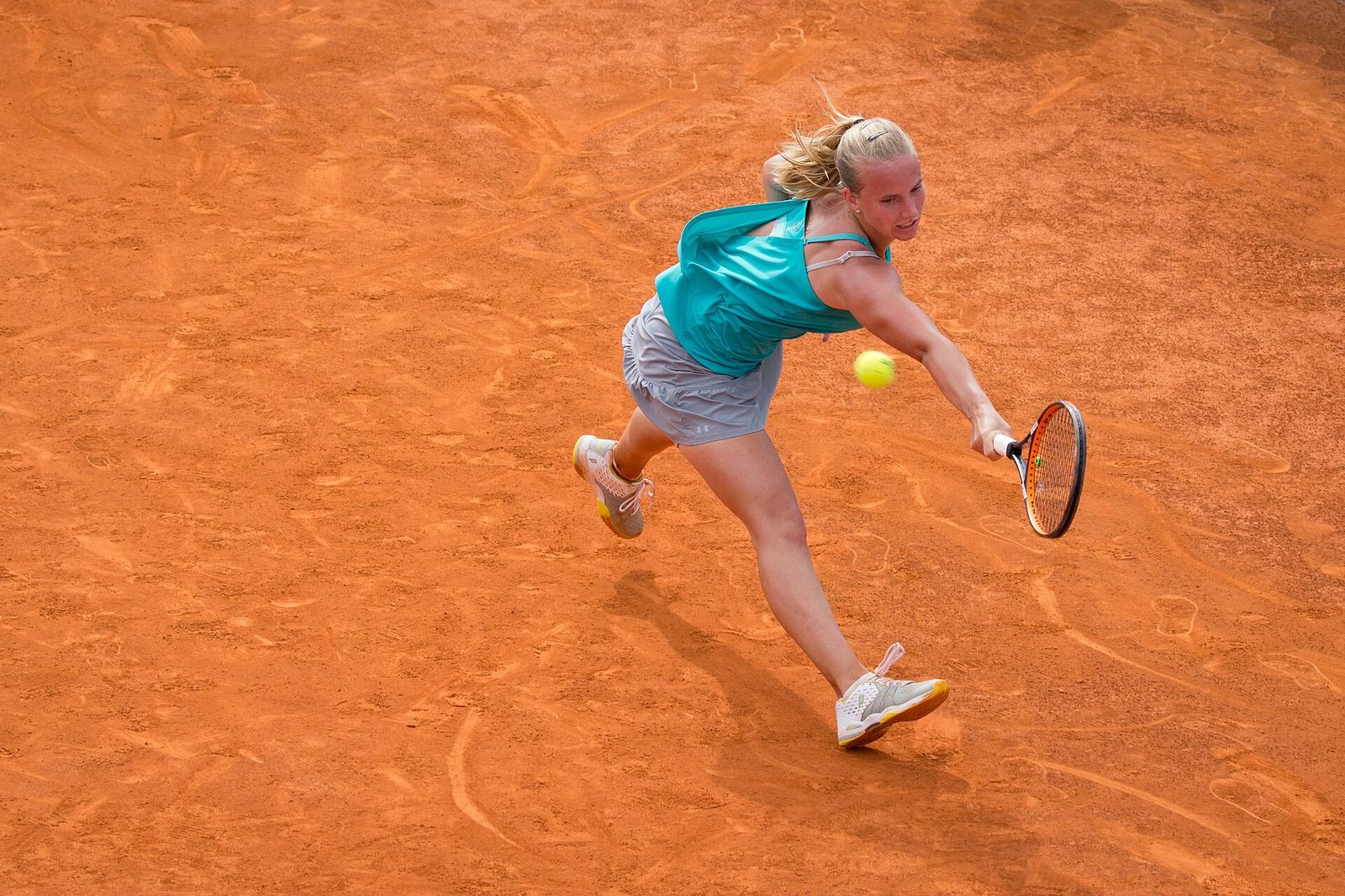 Richèl Hogenkamp at the Madrid Open 2015, Madrid, Spain, Mutua Madrid Open