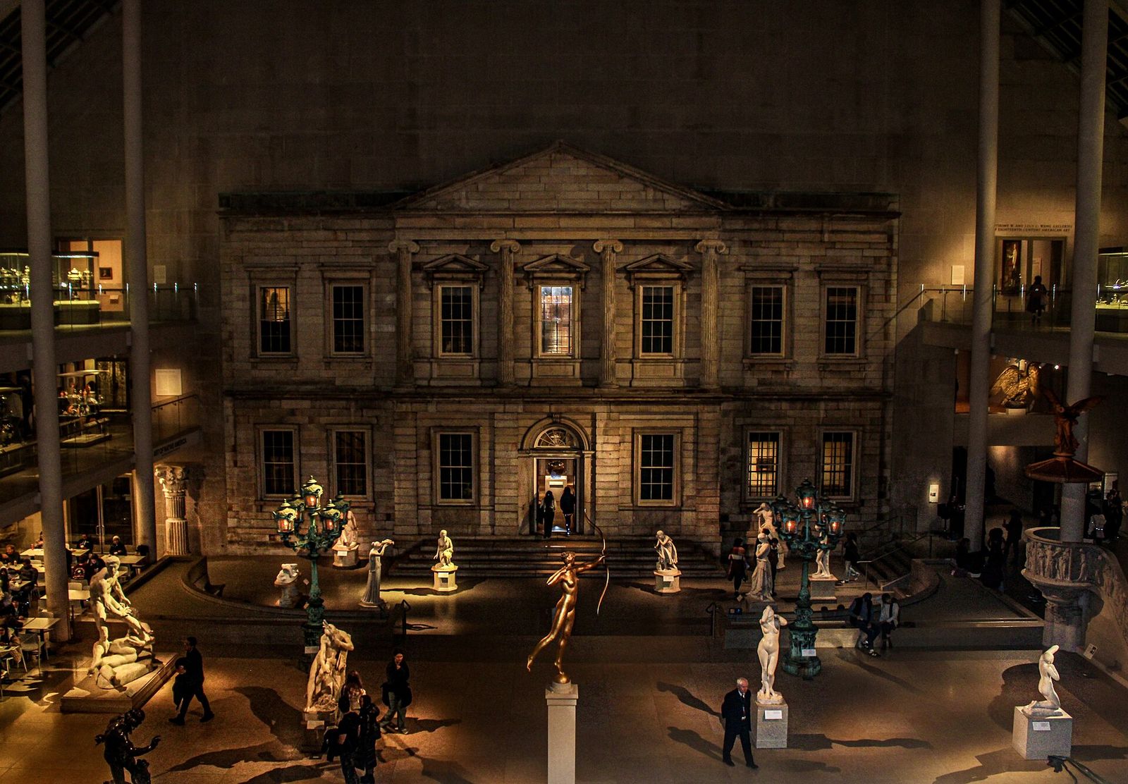 Charles Engelhard Court within the center of the American Wing, The Met Gala