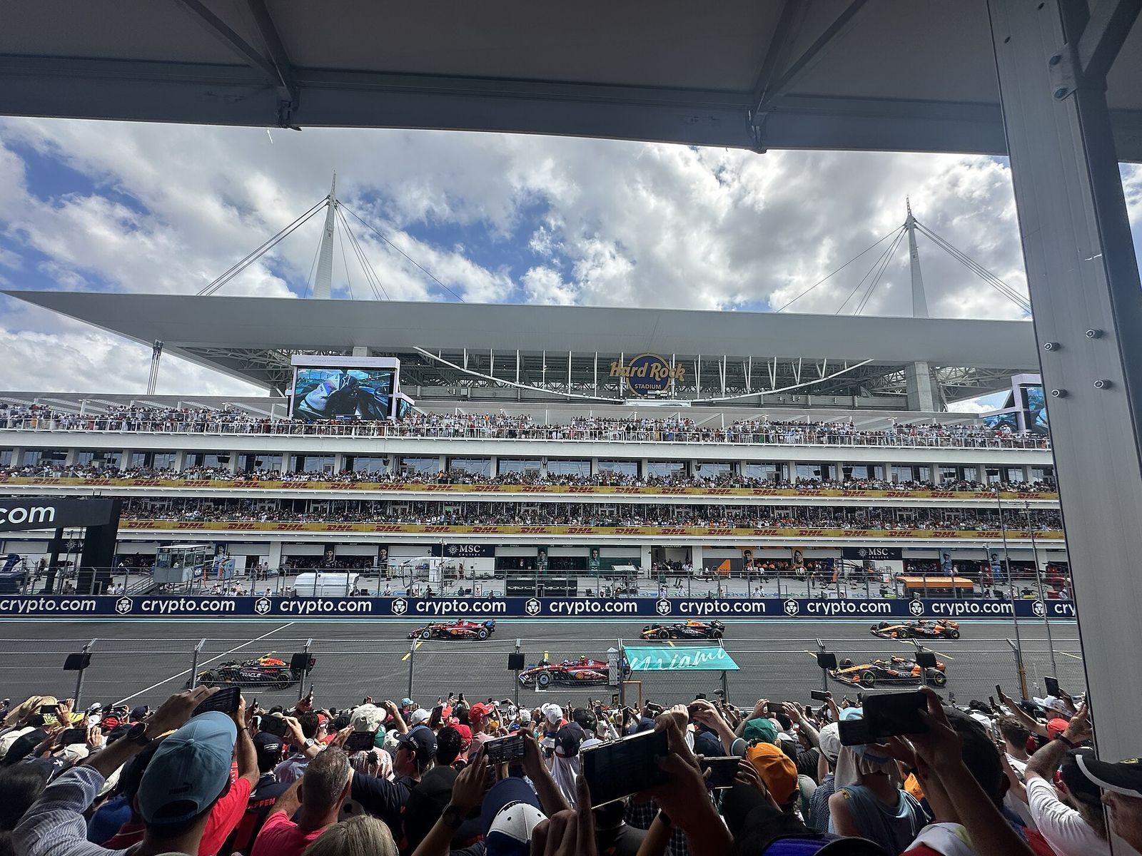 Start/Finish Straight at the 2024 Miami Grand Prix