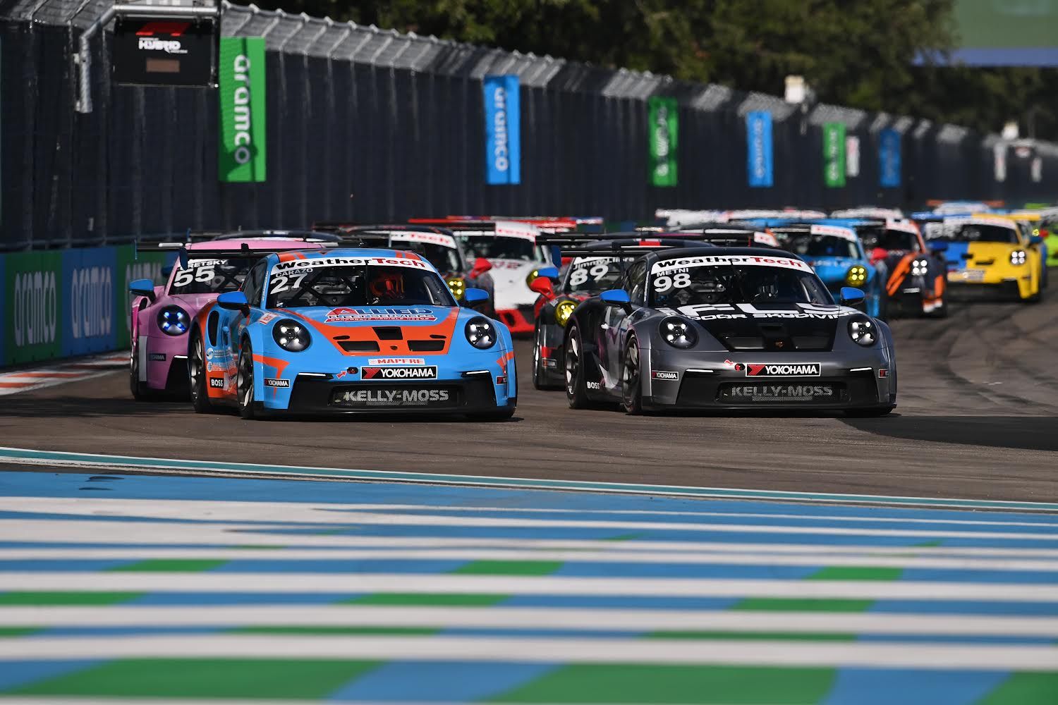 Start of the Porsche Sprint Challenge North America at the F1 Miami GP, Miami Grand Prix