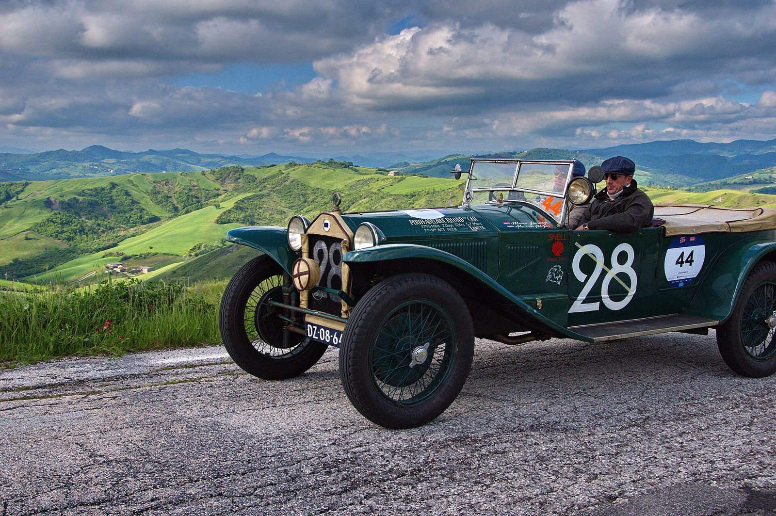 1928 LANCIA Lambda VIII Serie in the hills around Montefeltro, Marche for the 2019 Mille Miglia (16 May, 2019), 1000 Miglia