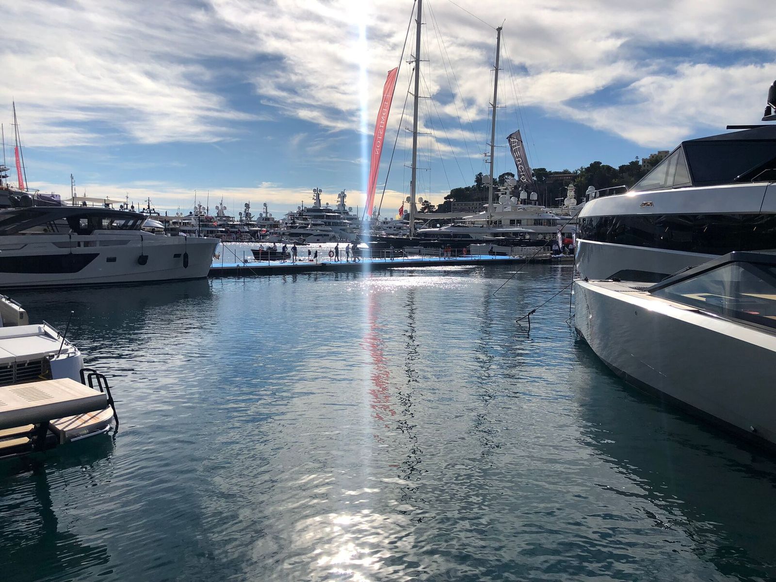 Port Hercules during the 2022 Monaco Yacht Show